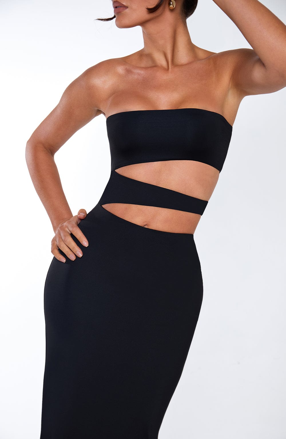 Milia Maxi Elbise - Siyah