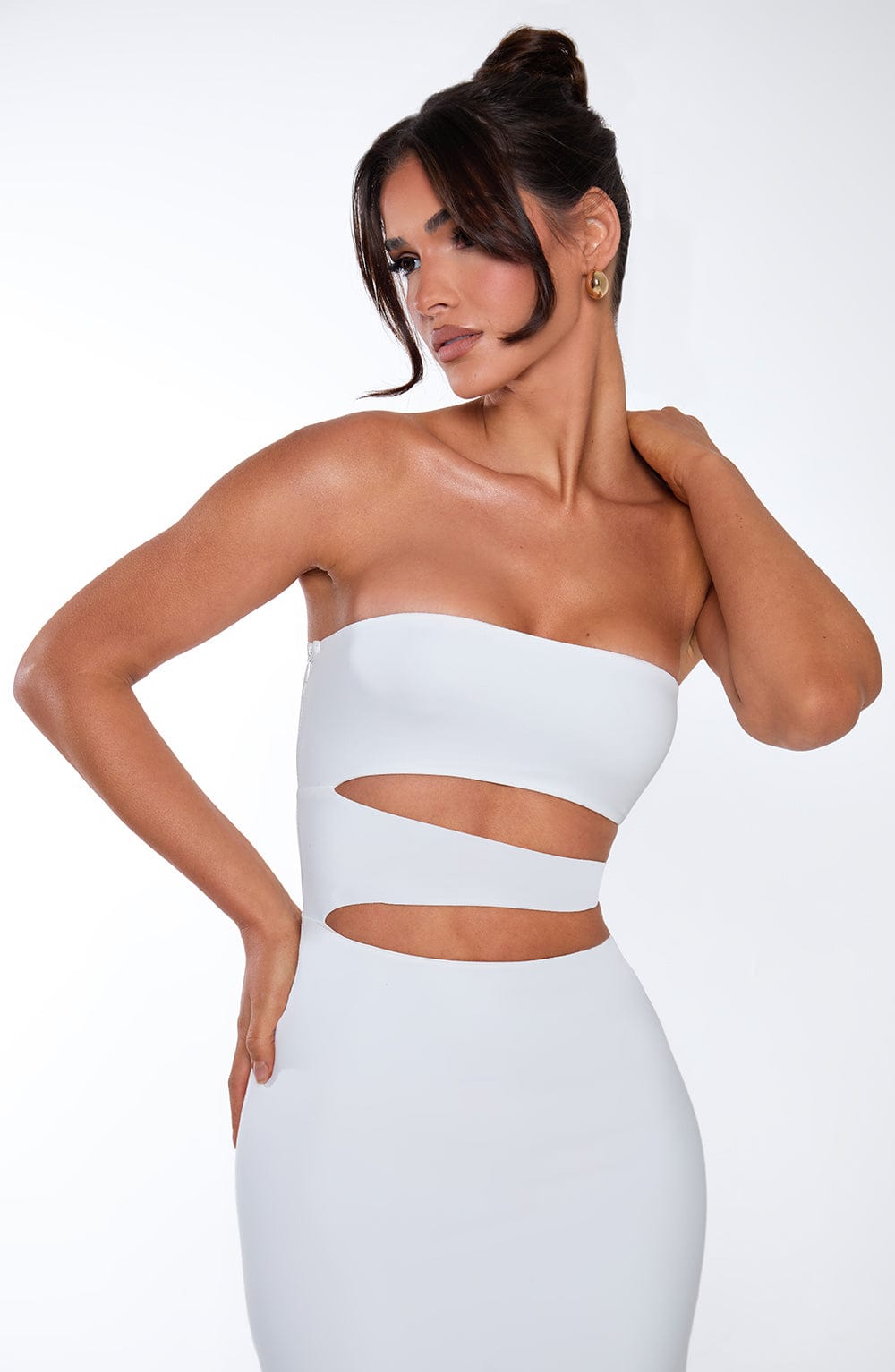 Milia Maxi Elbise - Beyaz