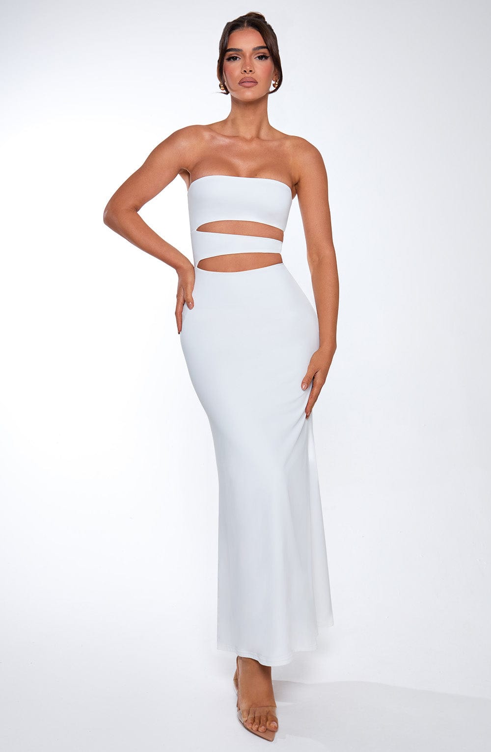 Milia Maxi Elbise - Beyaz