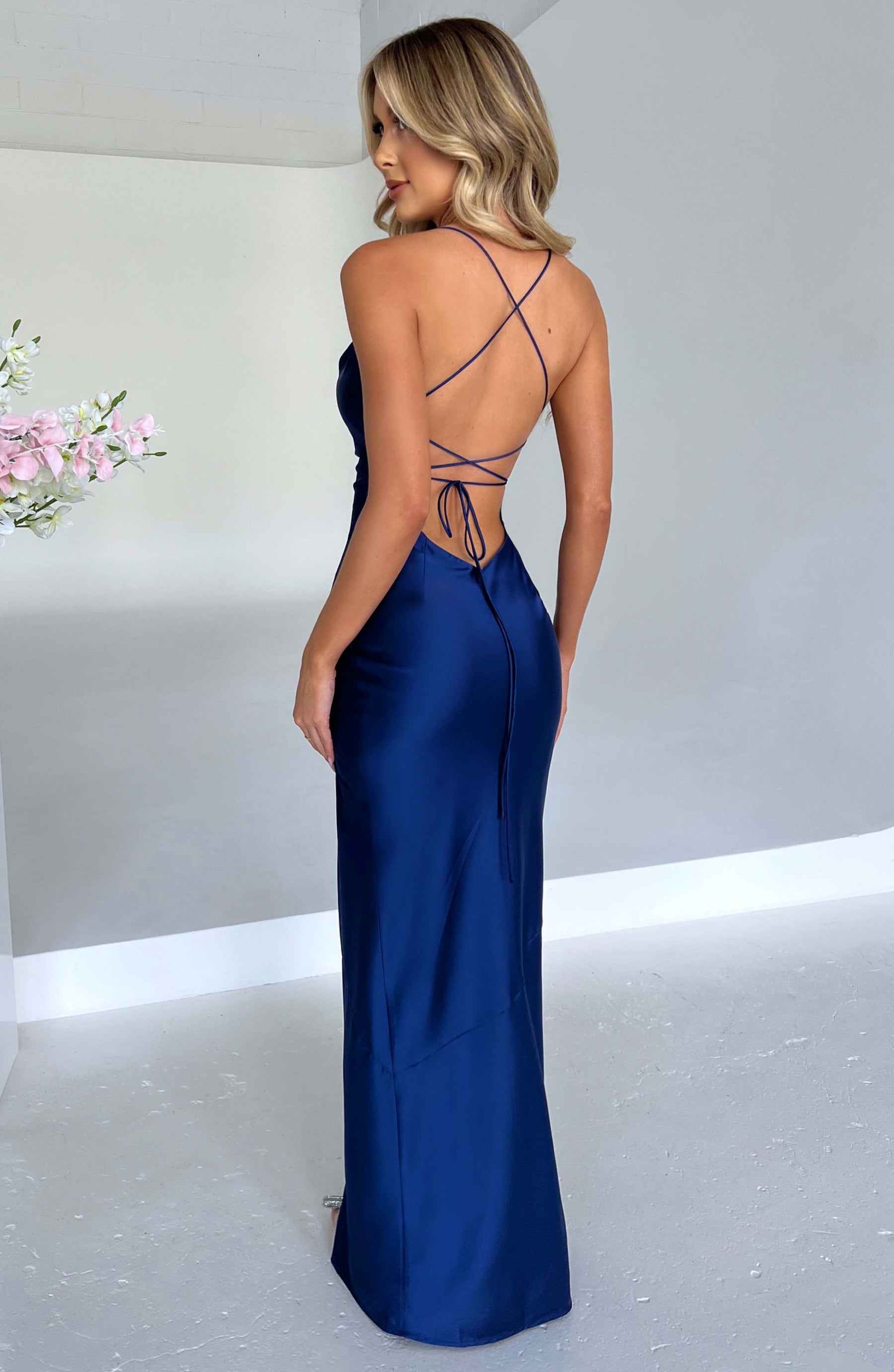 Misha Maxi Elbise - Lacivert