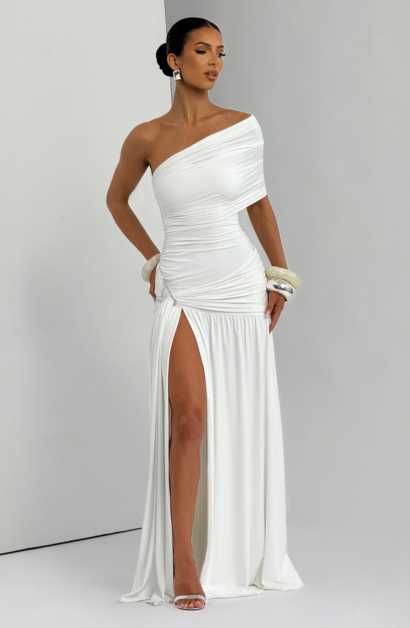 Monica Maxi Elbise - Beyaz