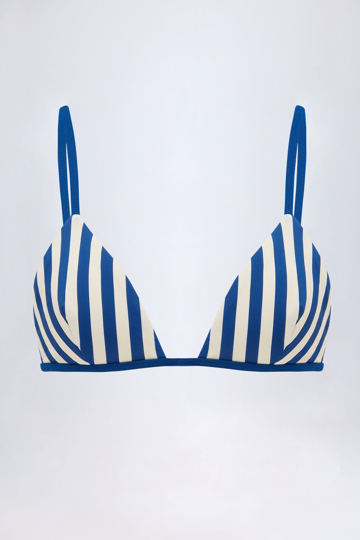 Deniz Mavisi Üçgen Bikini Üstü