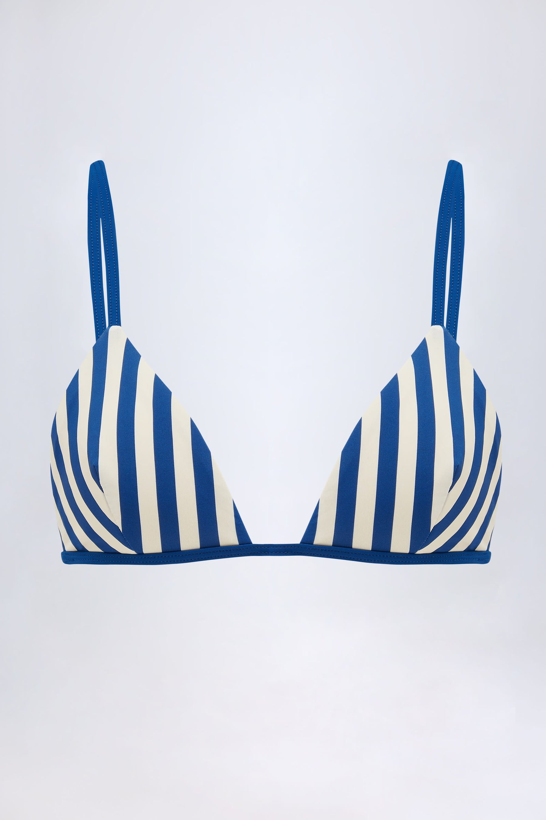 Deniz Mavisi Üçgen Bikini Üstü