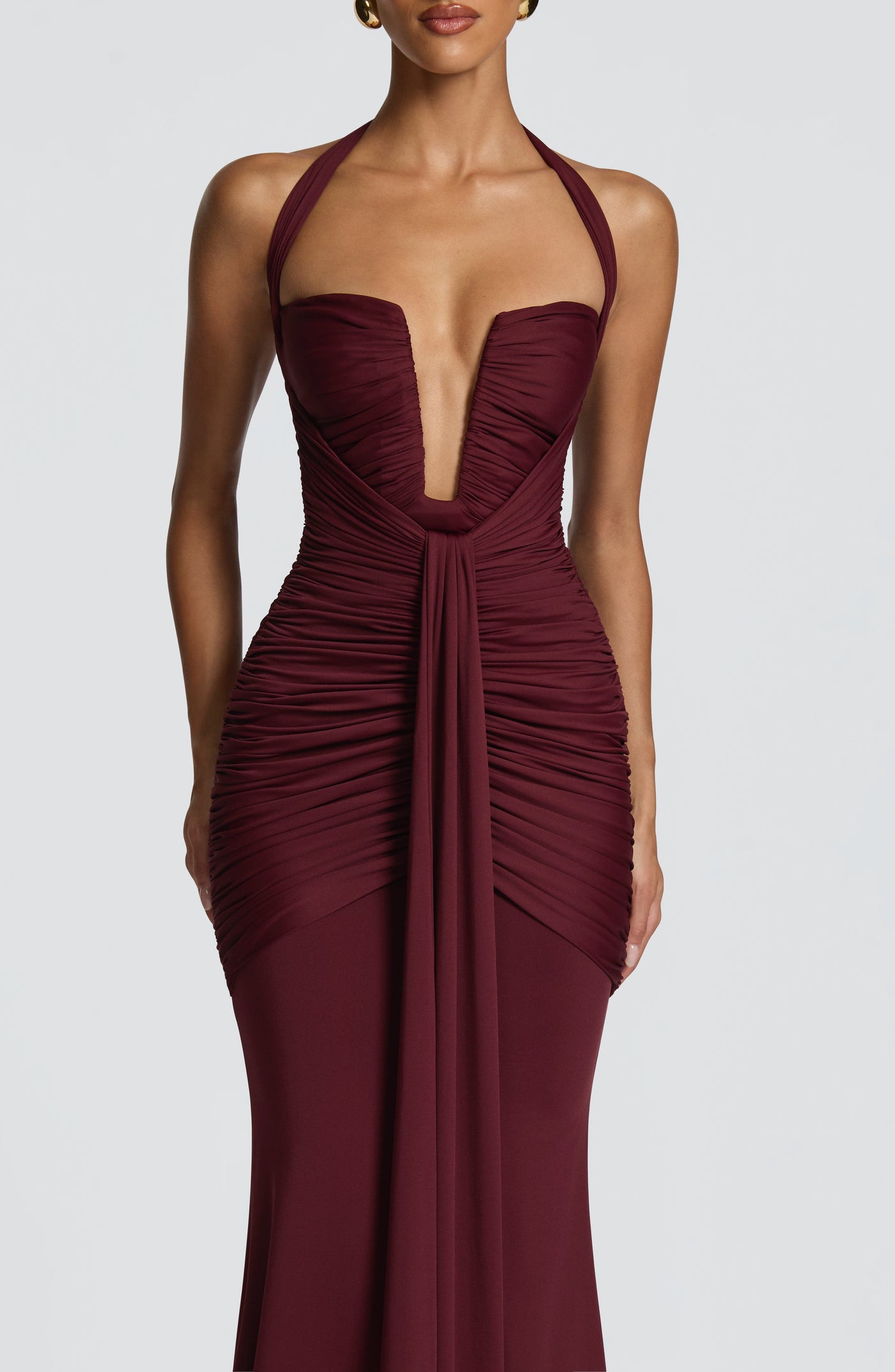 Morrigan Maxi Elbise - Kiraz Lake