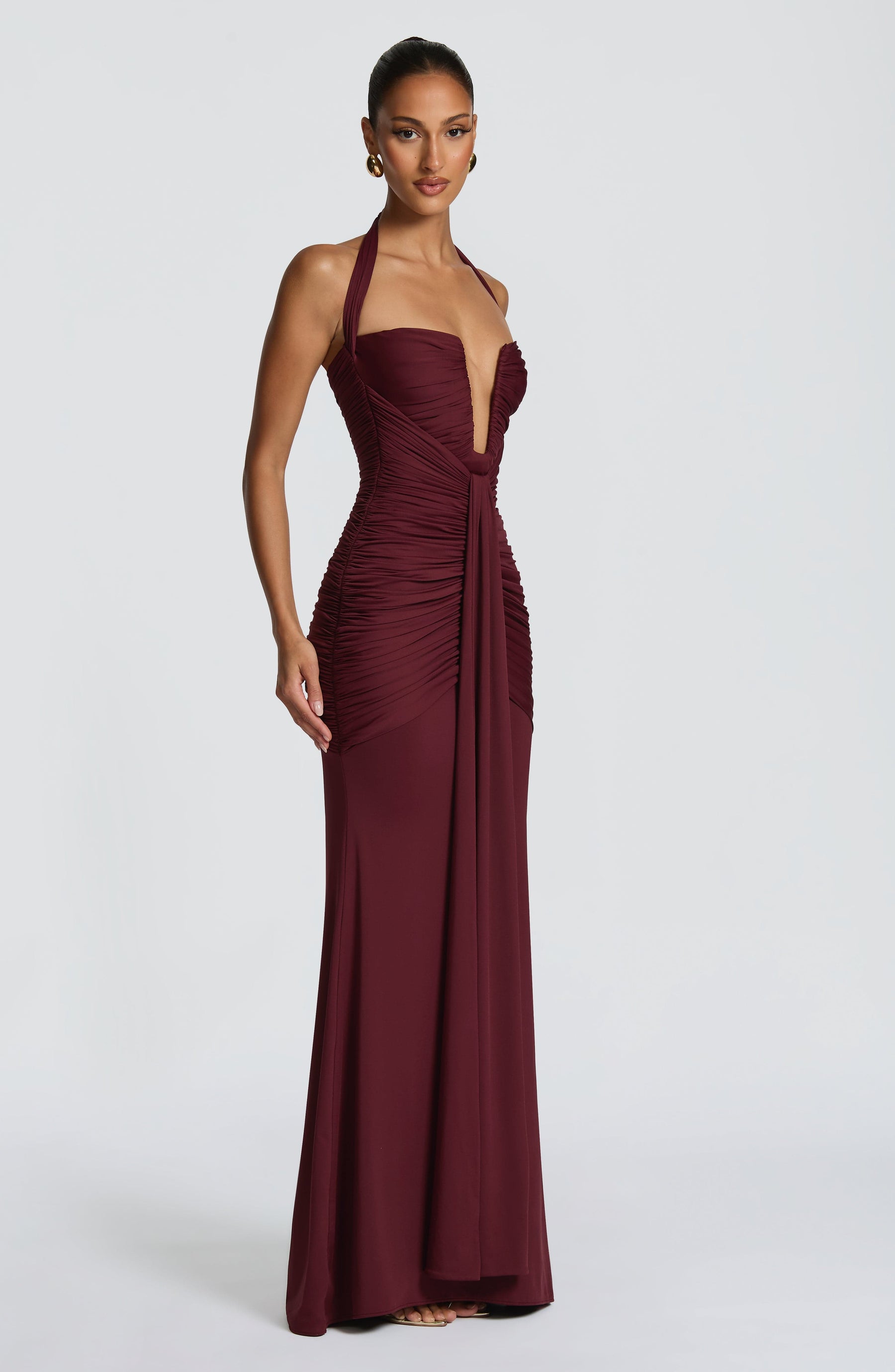 Morrigan Maxi Elbise - Kiraz Lake