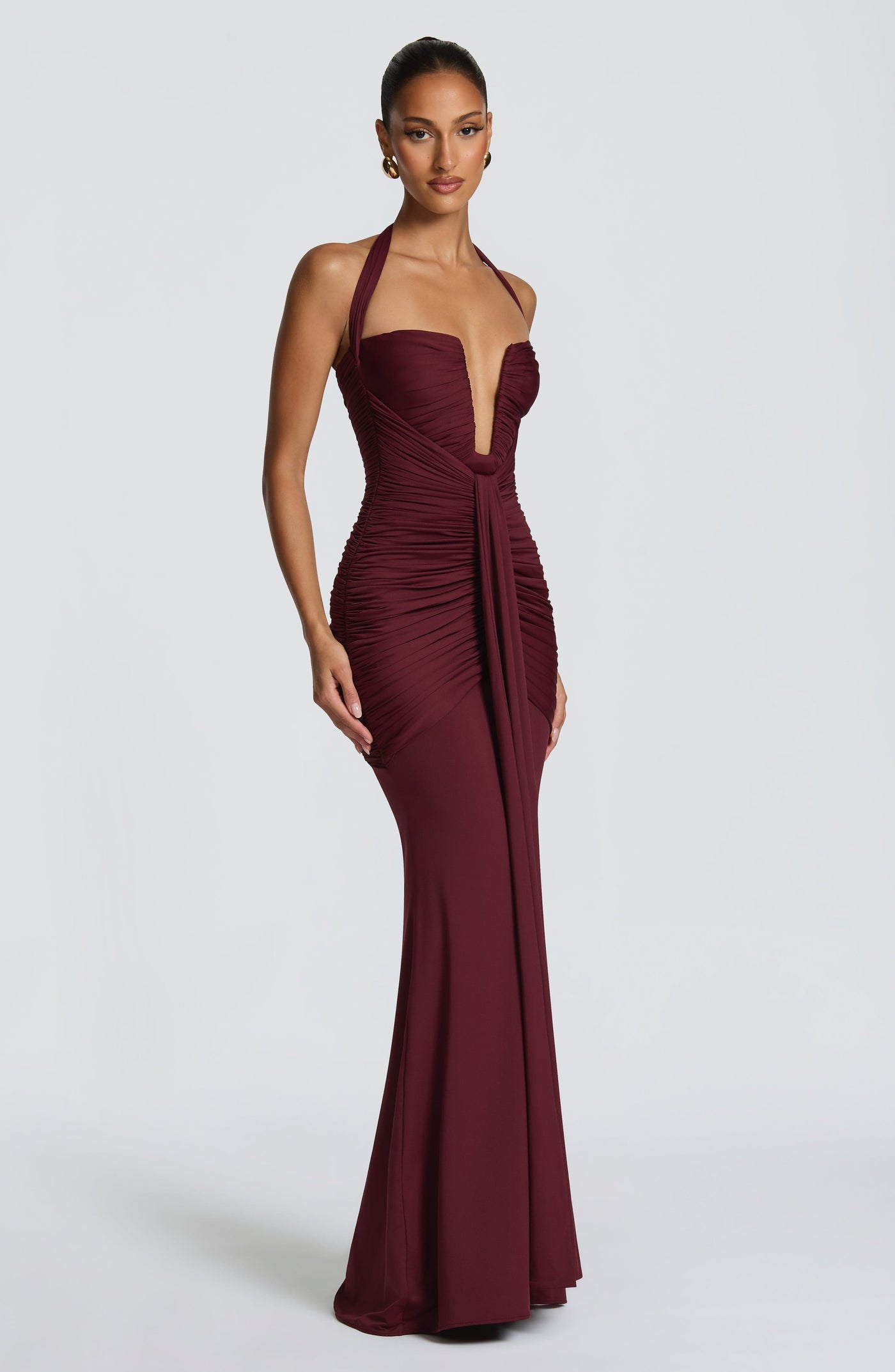 Morrigan Maxi Elbise - Kiraz Lake