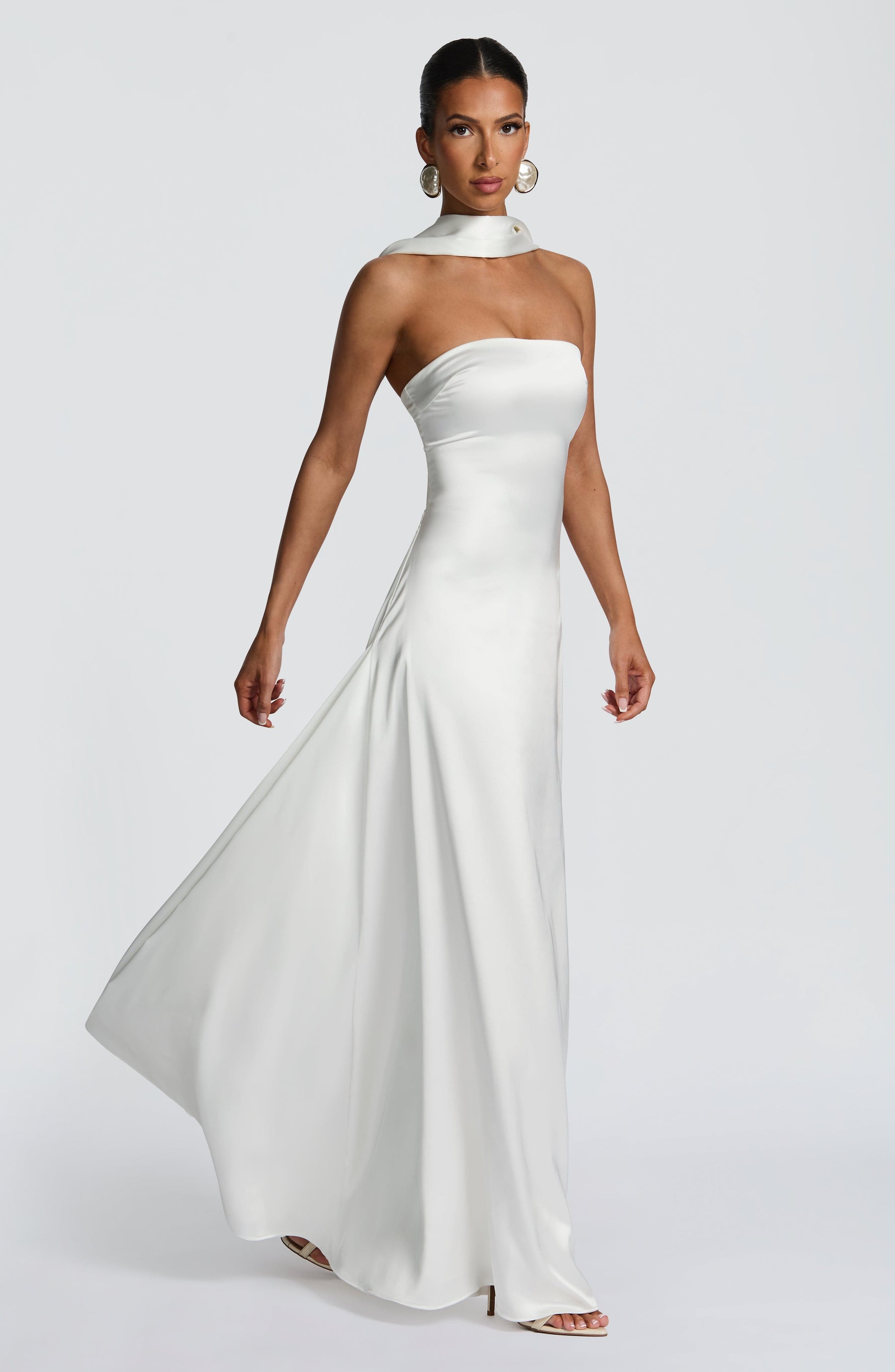 Morven Maxi Elbise - Fildişi