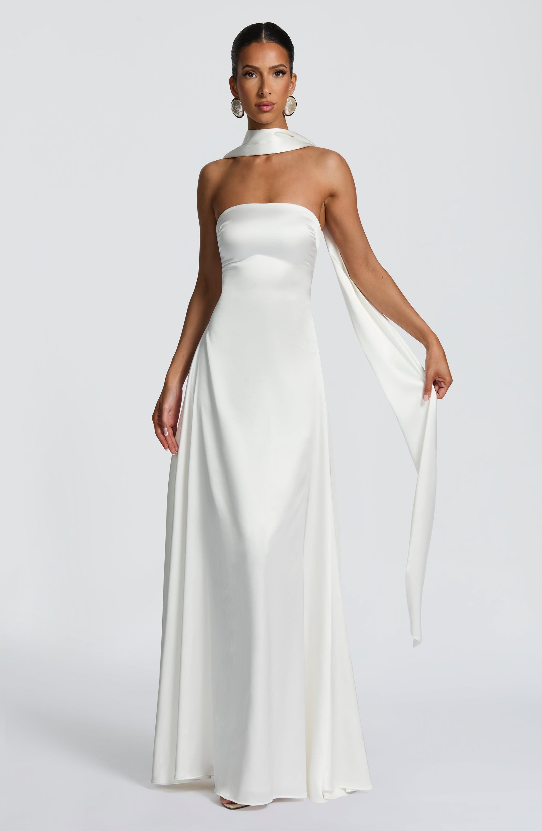 Morven Maxi Elbise - Fildişi
