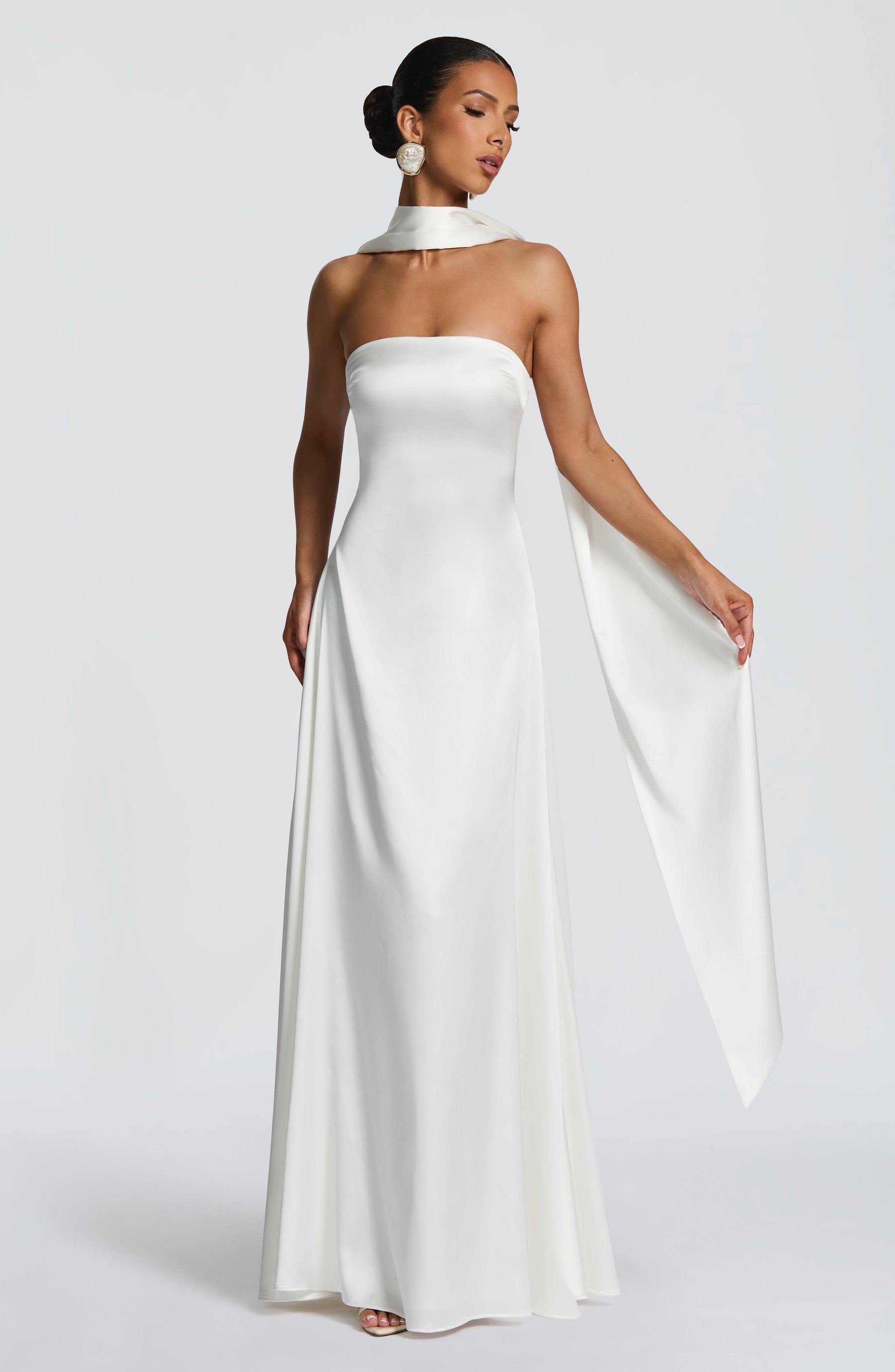 Morven Maxi Elbise - Fildişi