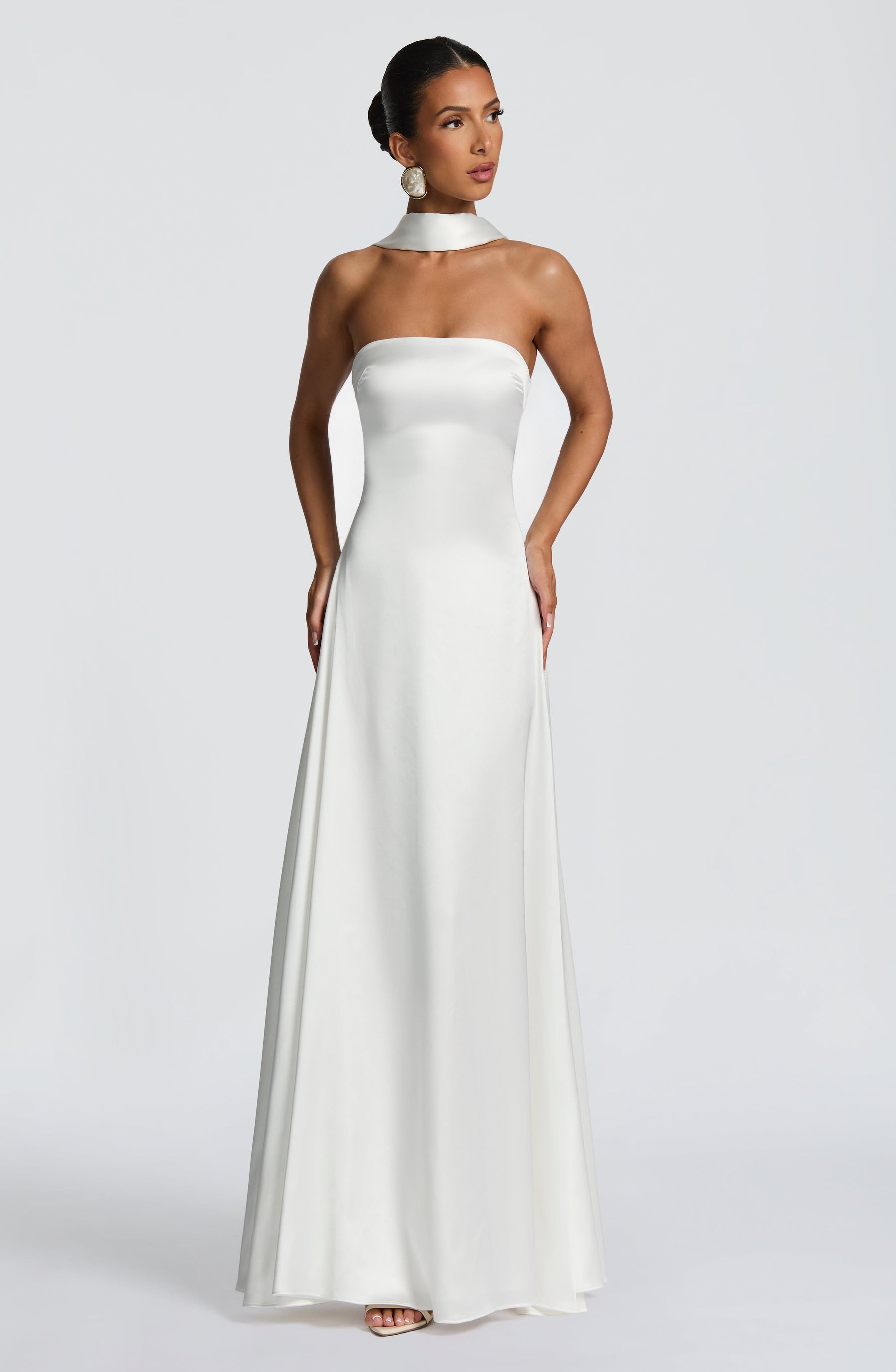 Morven Maxi Elbise - Fildişi