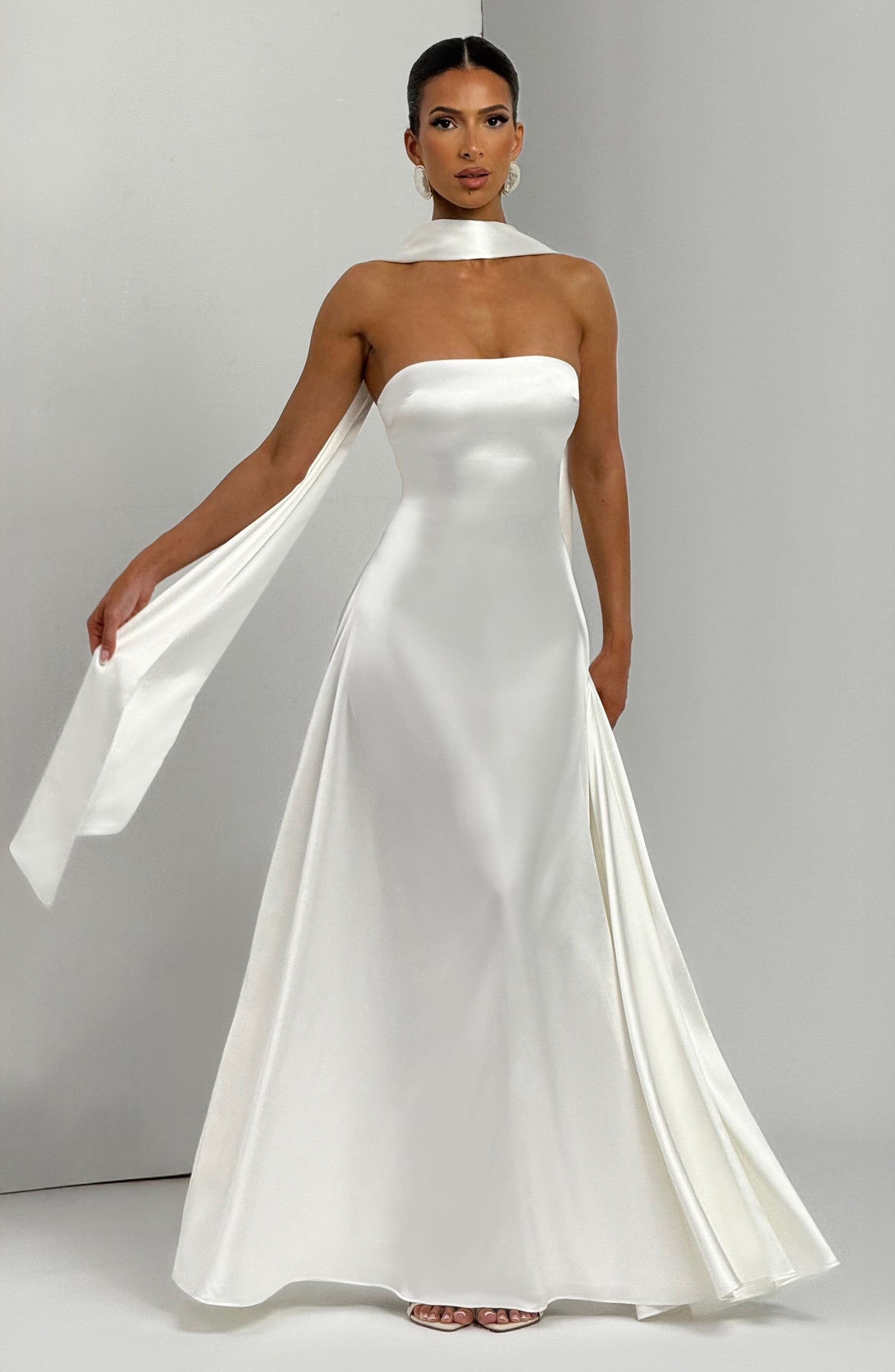Morven Maxi Elbise - Fildişi