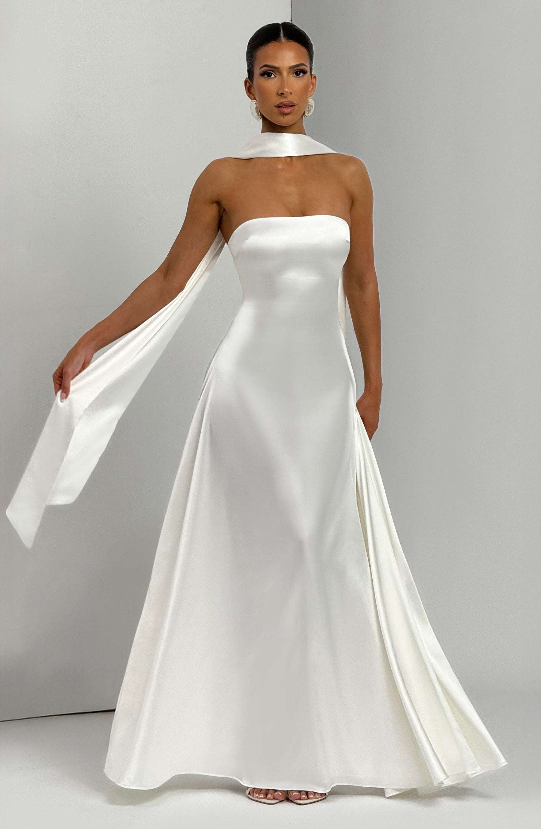 Morven Maxi Elbise - Fildişi