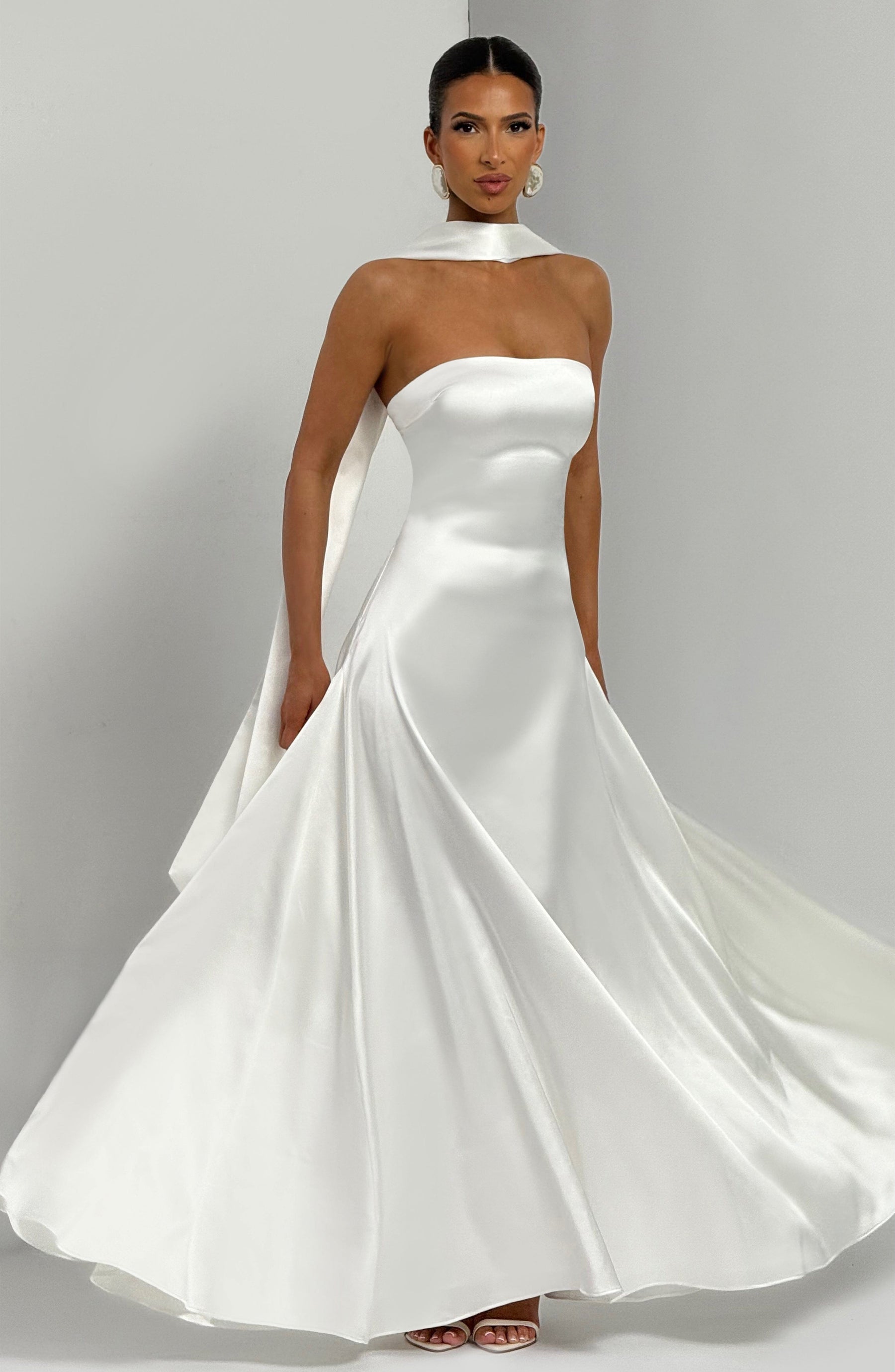 Morven Maxi Elbise - Fildişi