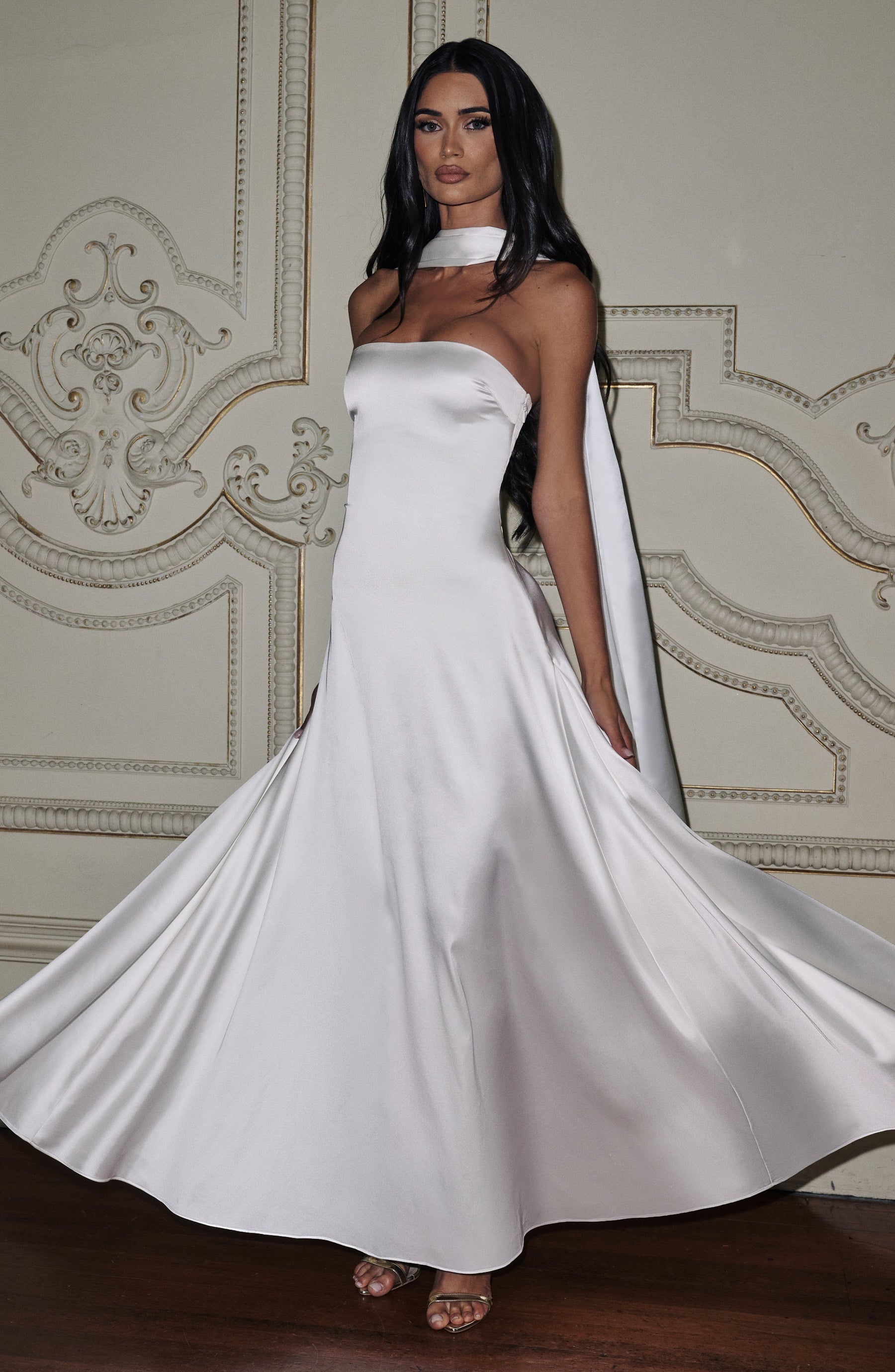 Morven Maxi Elbise - Fildişi
