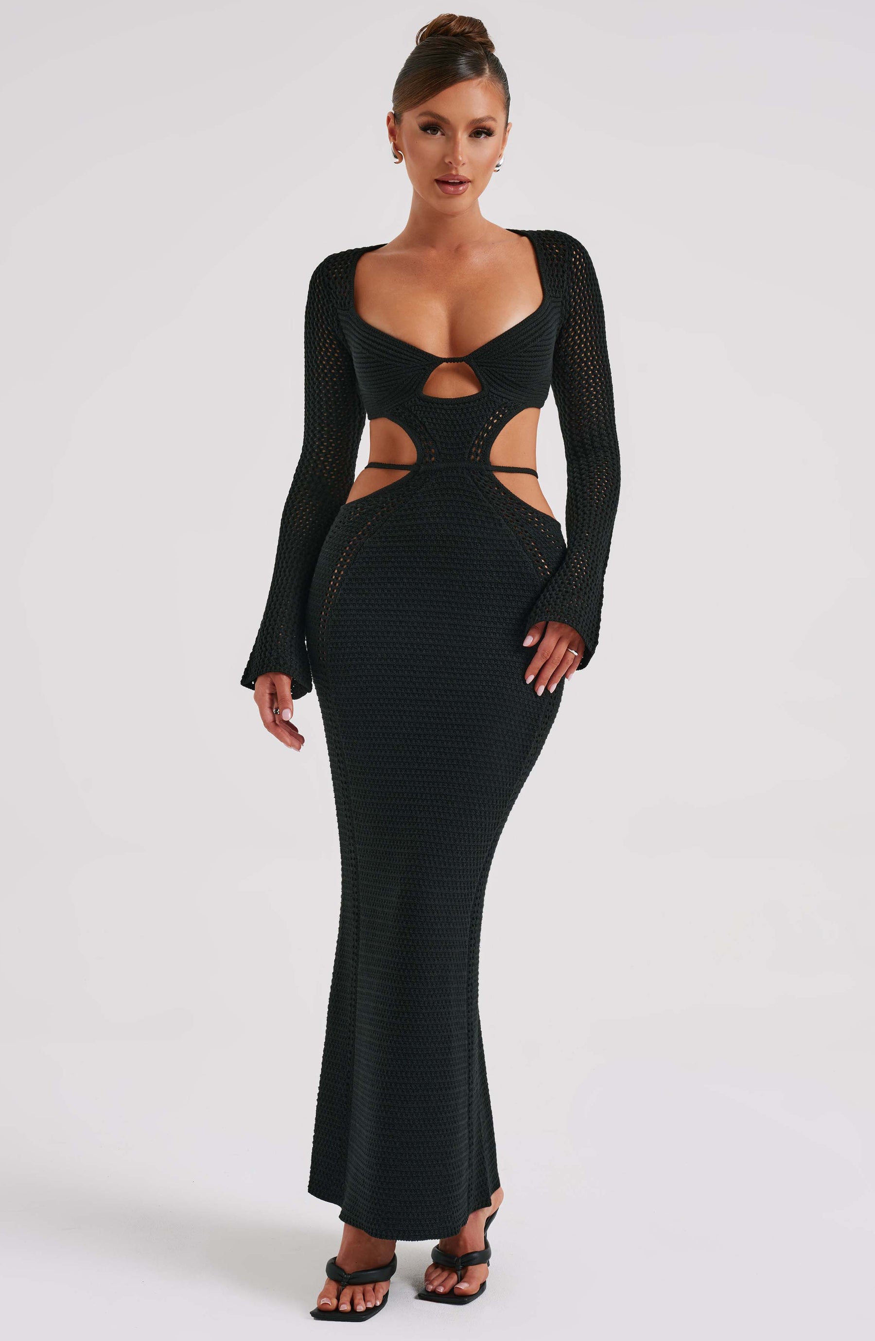 Nadine Maxi Elbise - Siyah