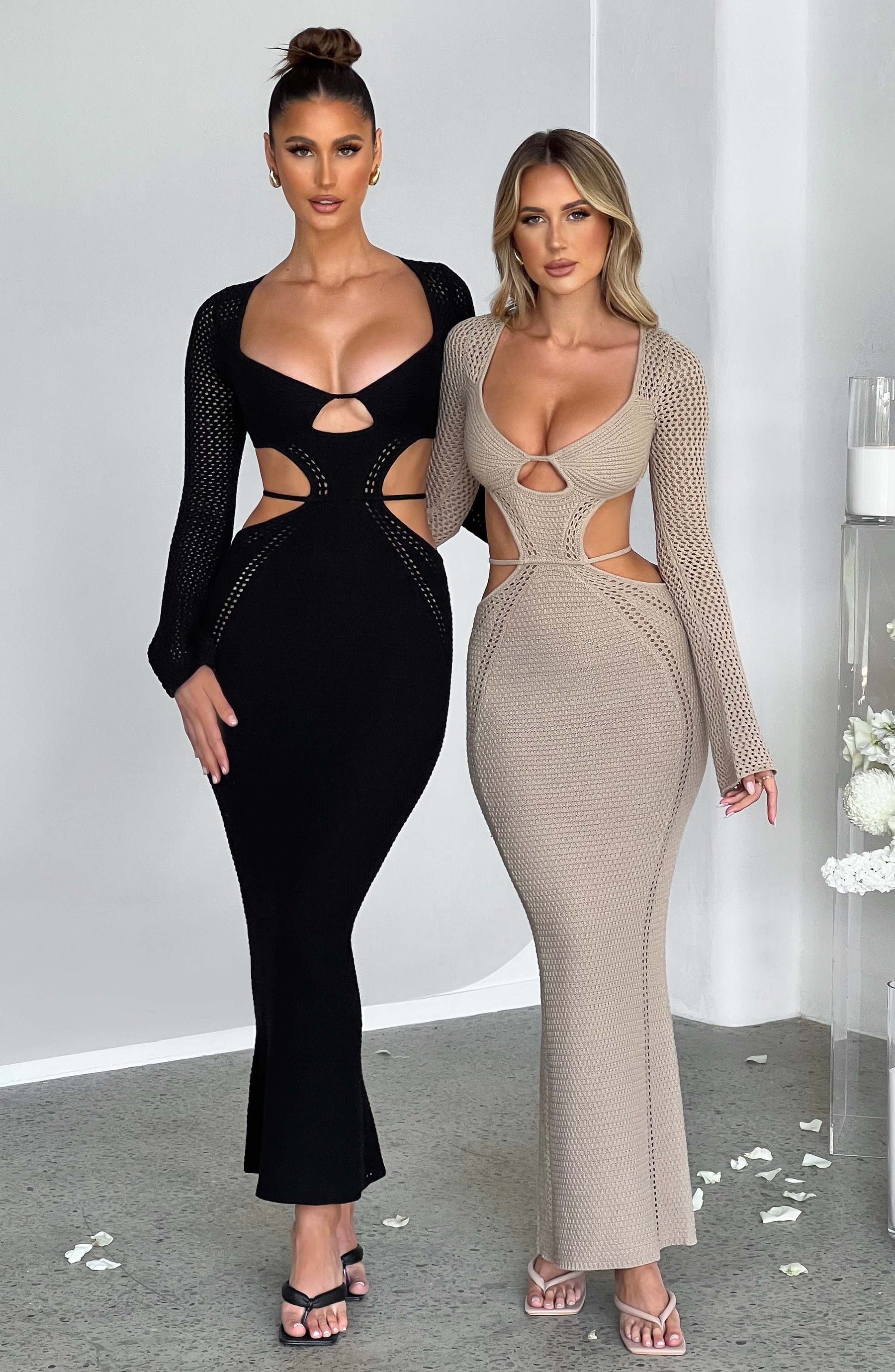 Nadine Maxi Elbise - Siyah