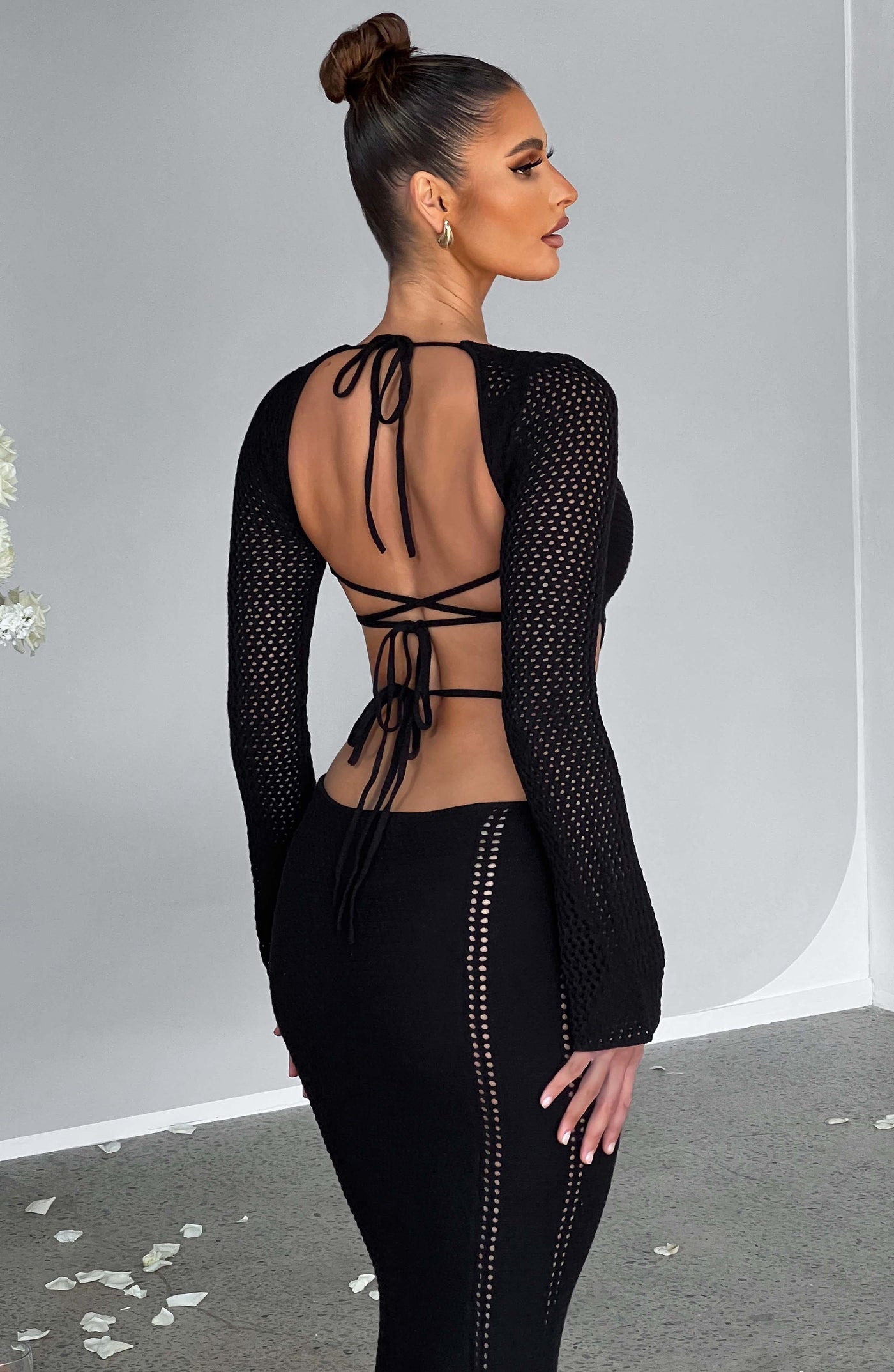 Nadine Maxi Elbise - Siyah