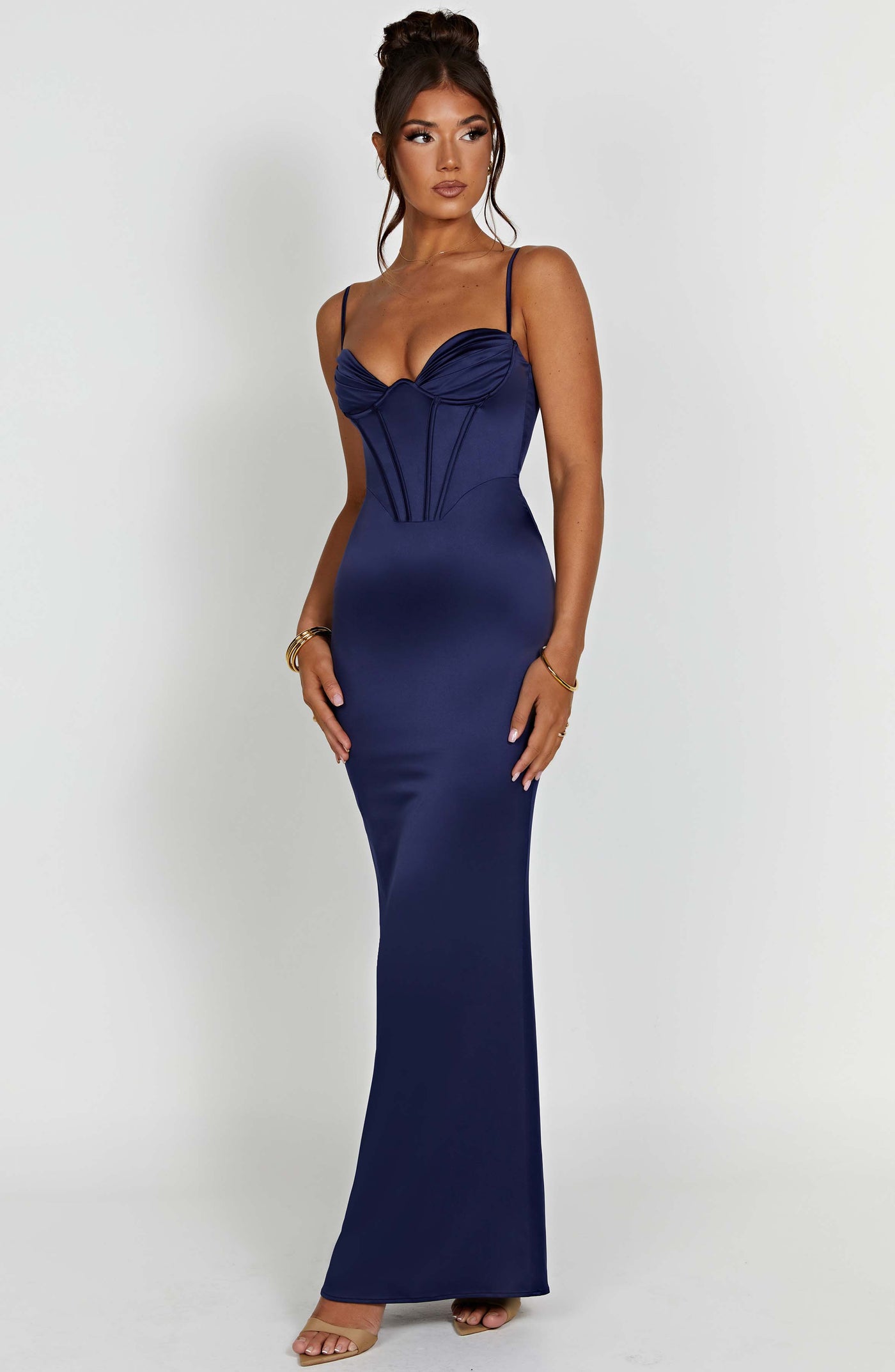 Onika Maxi Elbise - Lacivert