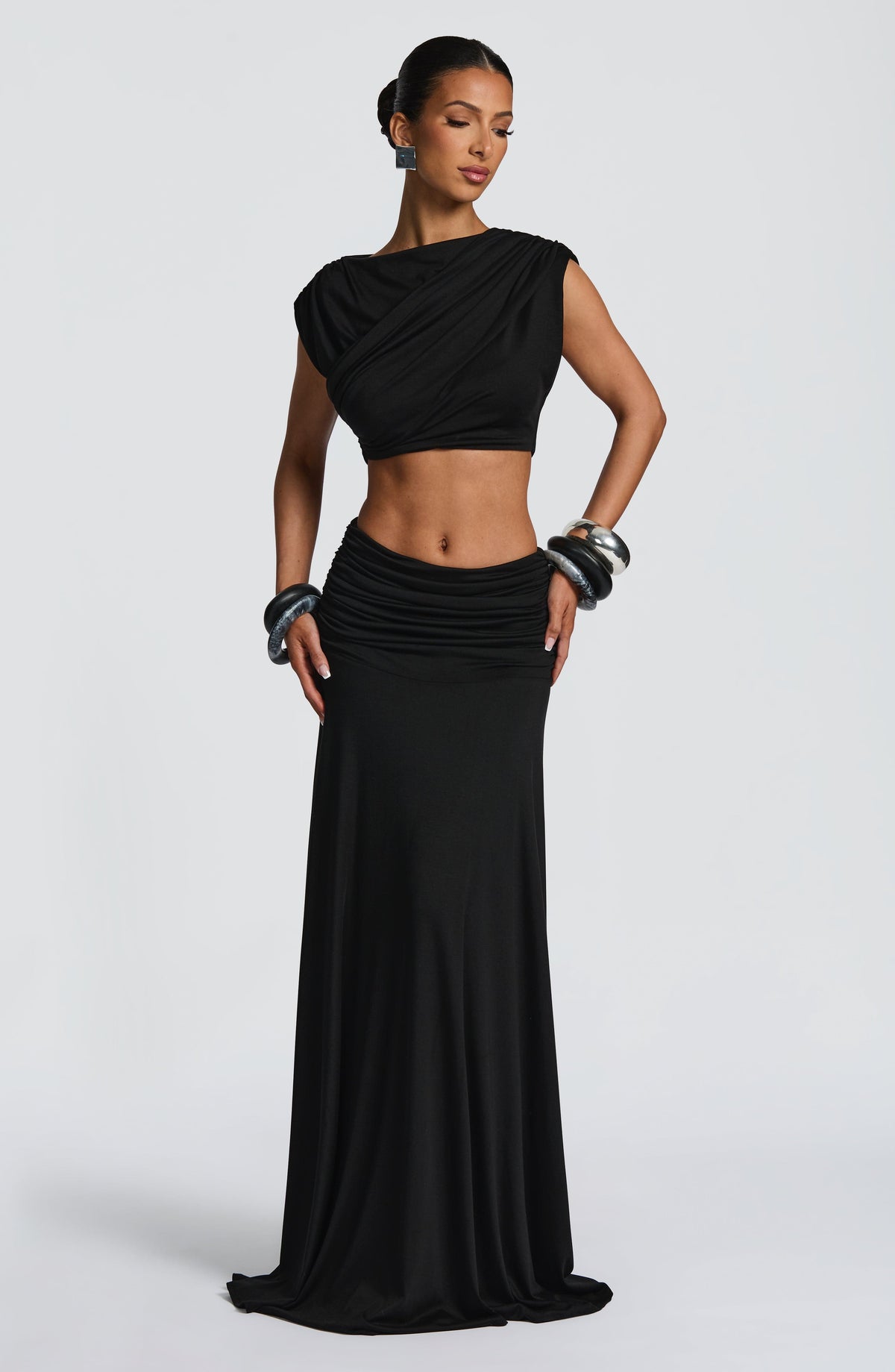Paige Maxi Etek - Siyah