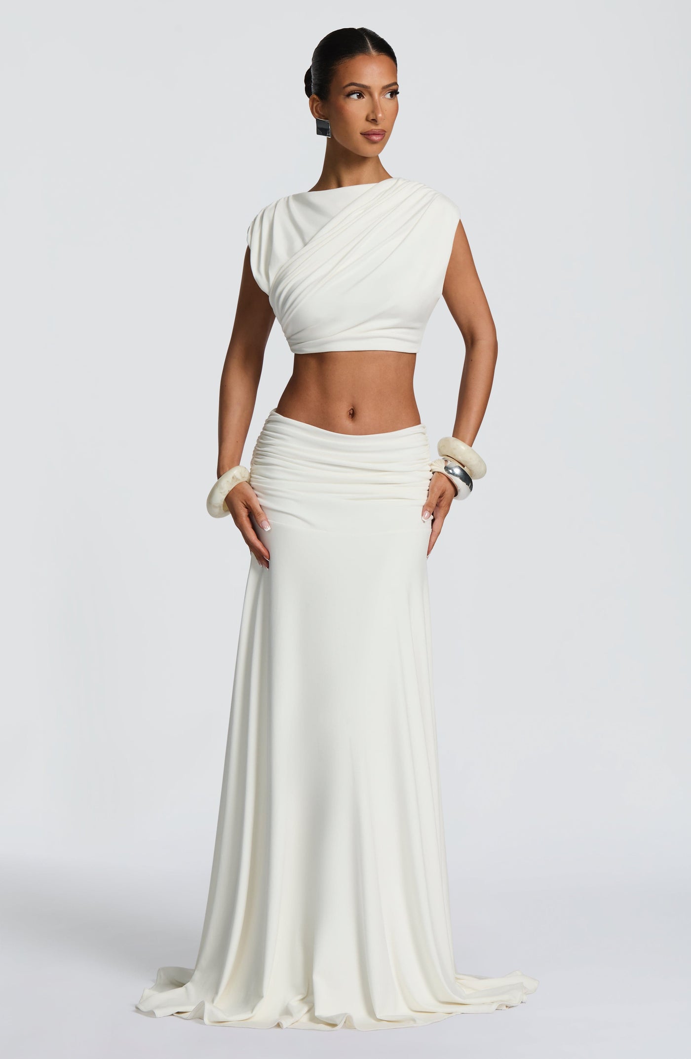 Paige Maxi Etek - Fildişi