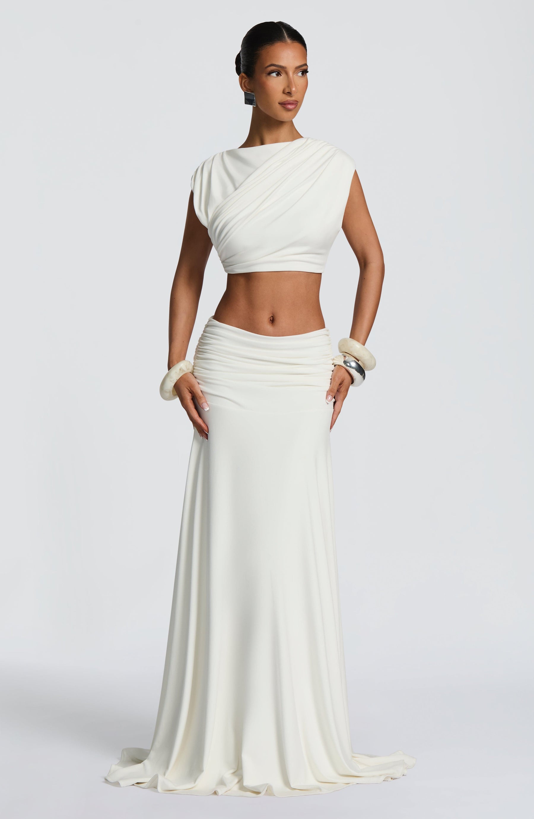 Paige Maxi Etek - Fildişi