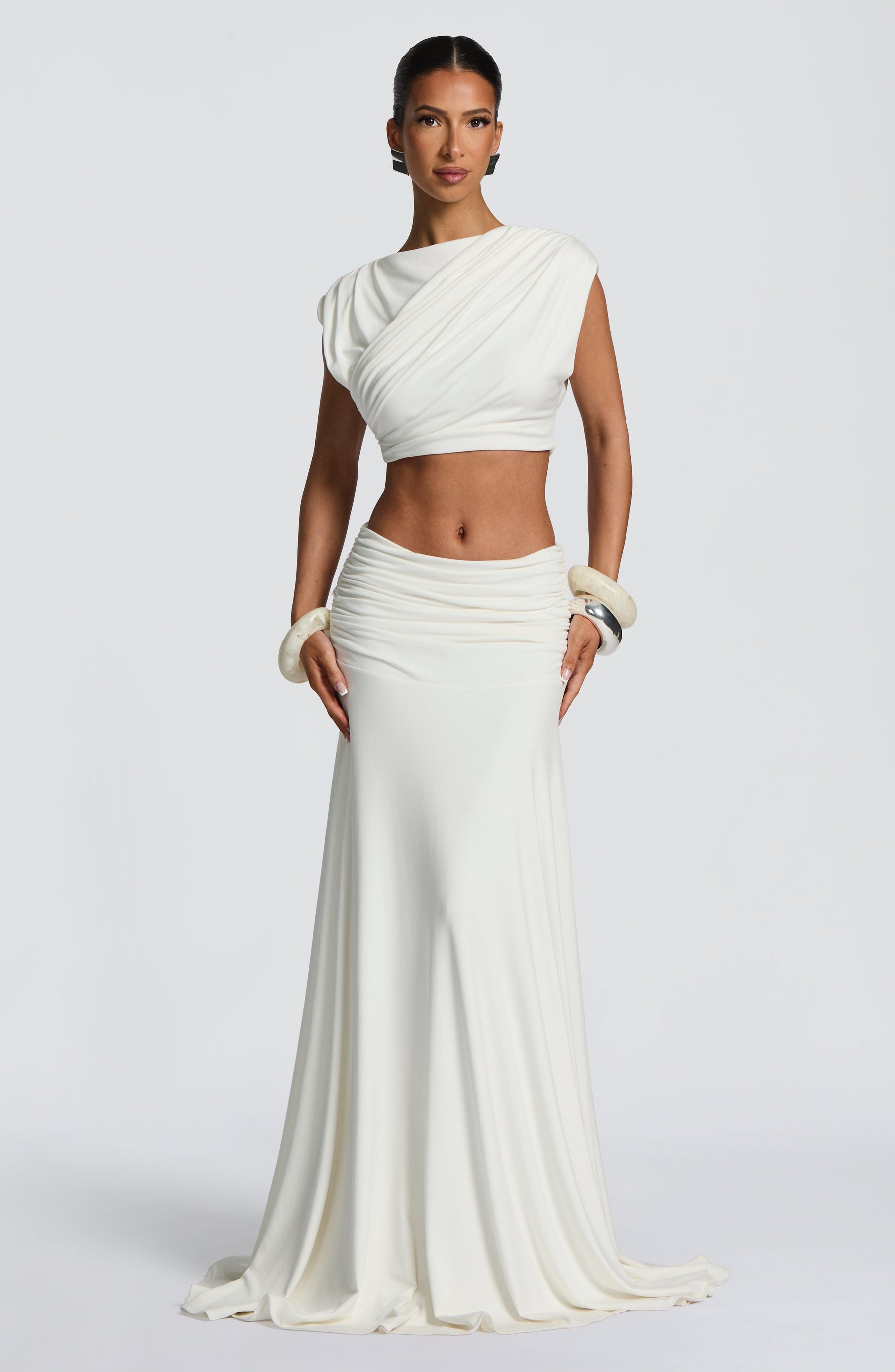Paige Maxi Etek - Fildişi