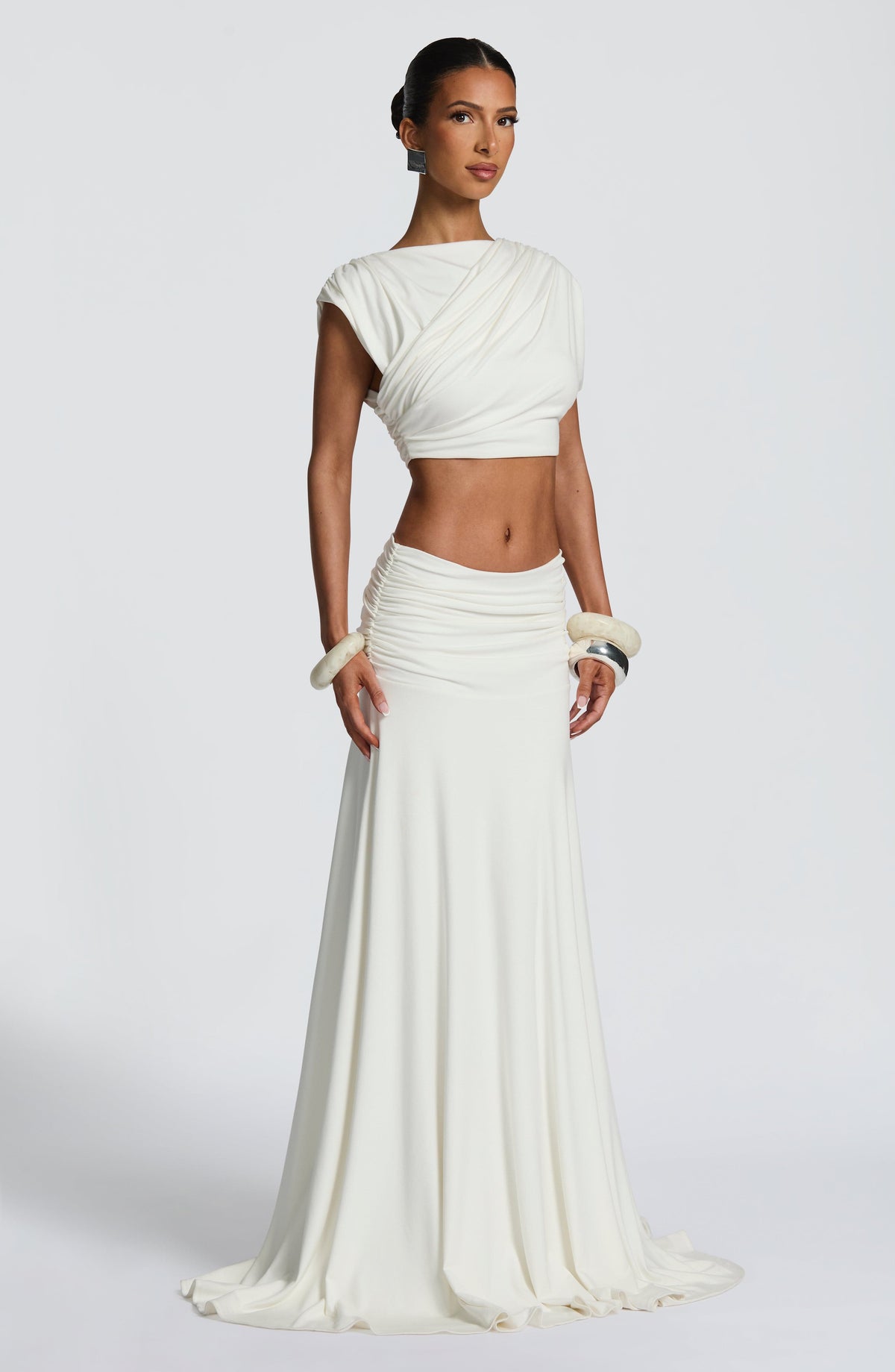 Paige Maxi Etek - Fildişi