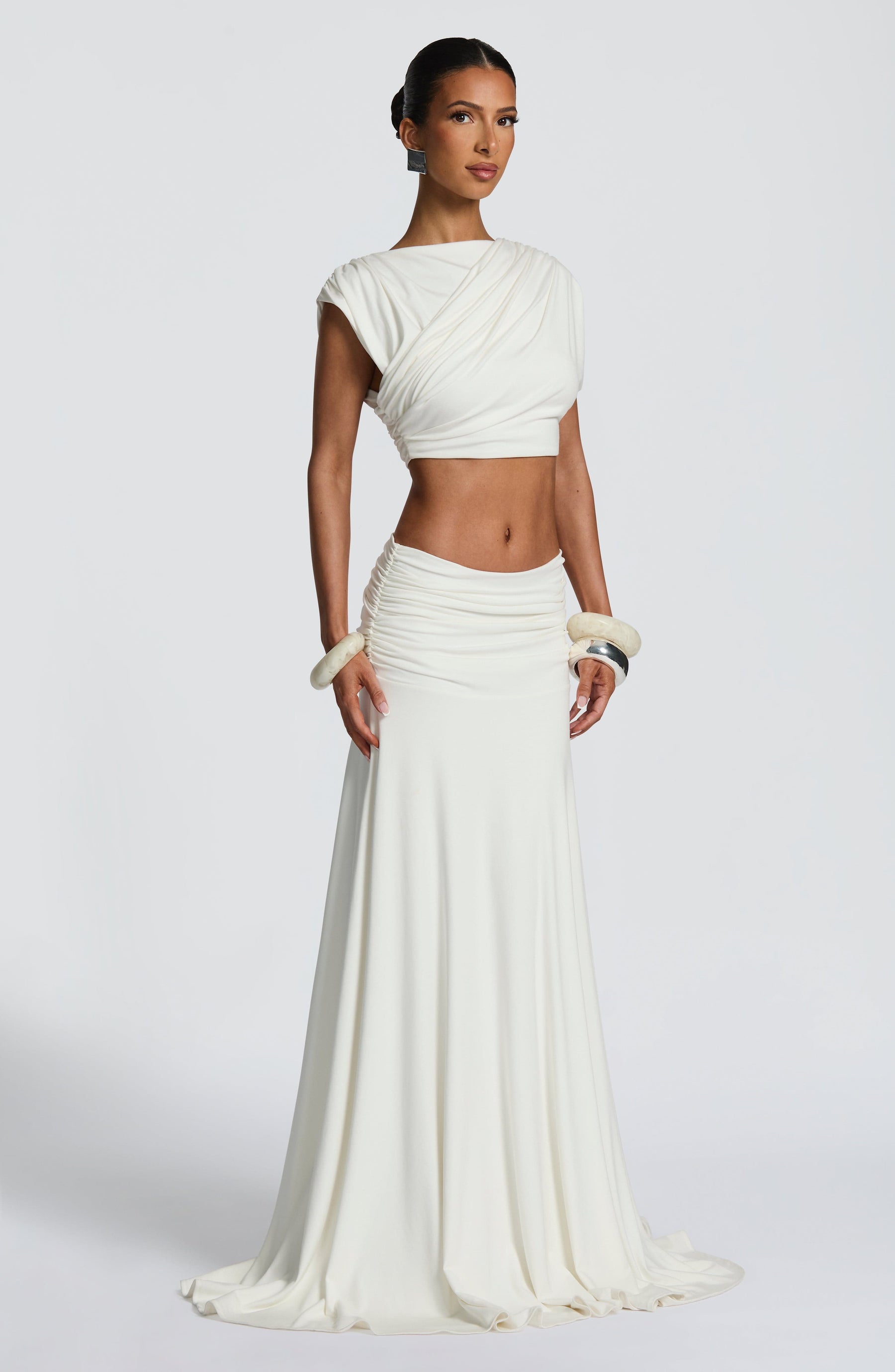 Paige Maxi Etek - Fildişi