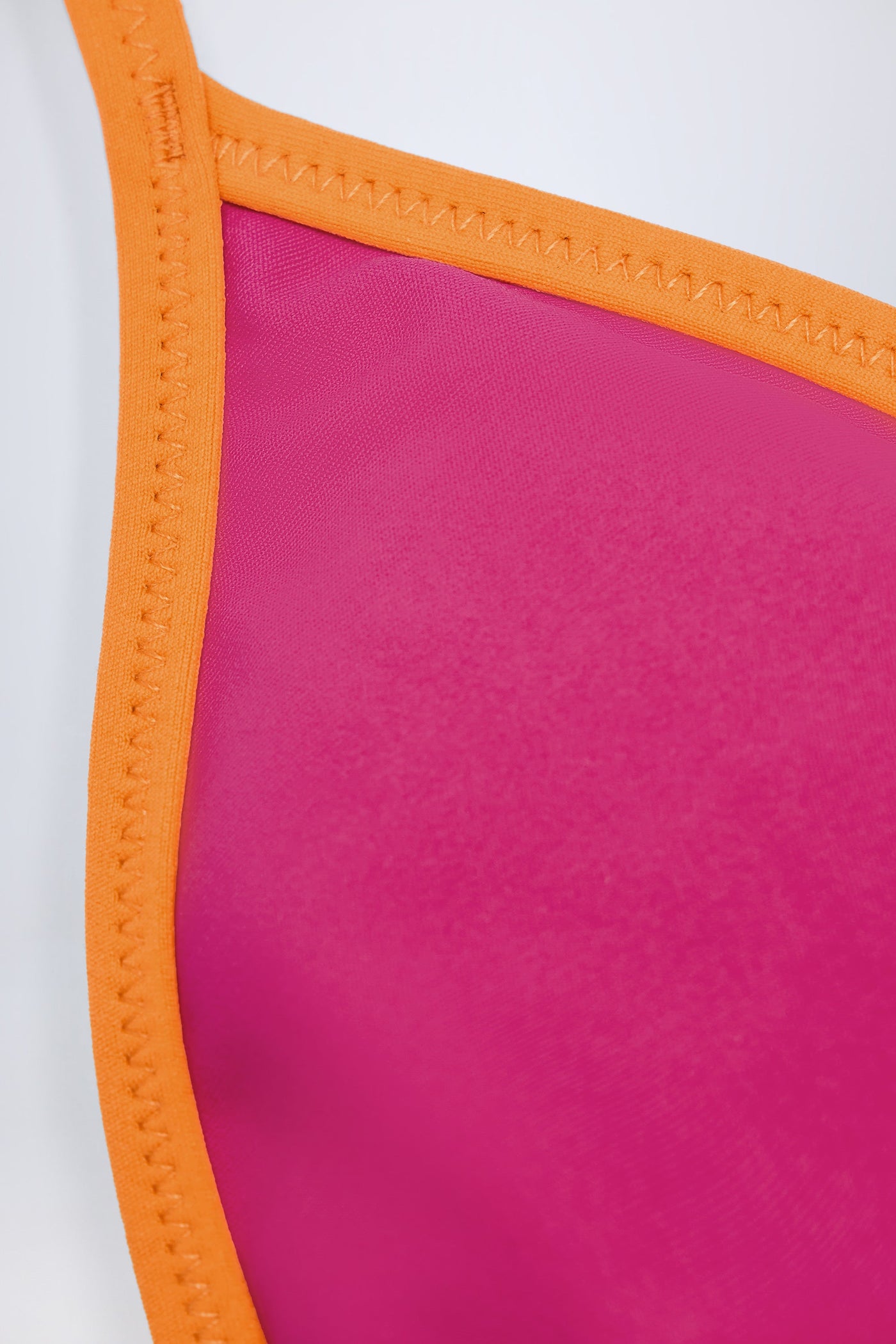 Fuşya Pembe Üçgen Bikini Üstü