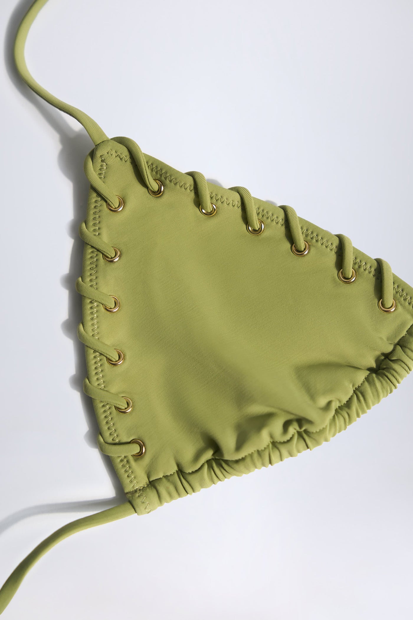 Zeytin Yeşili Üçgen Bikini Üstü