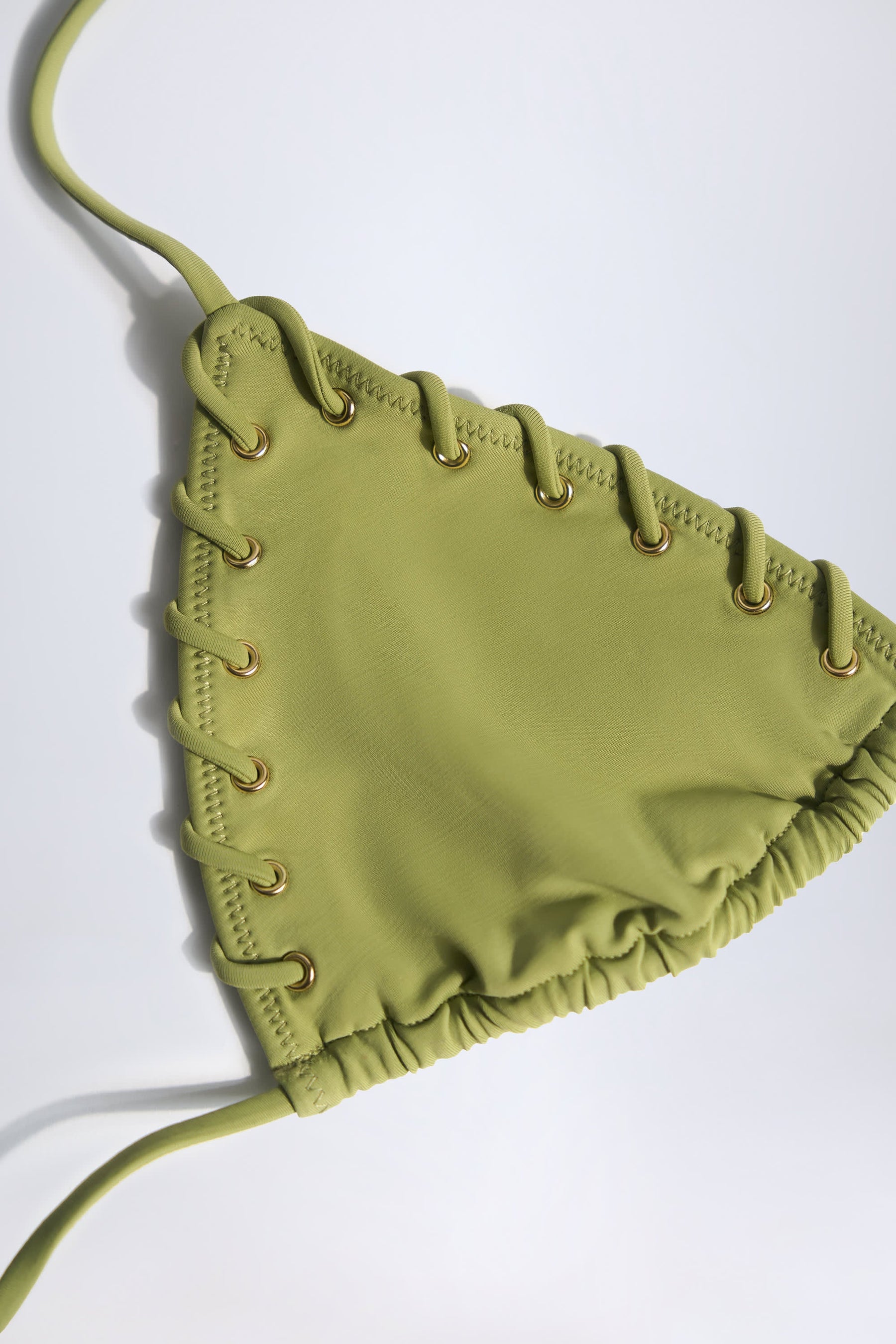 Zeytin Yeşili Üçgen Bikini Üstü