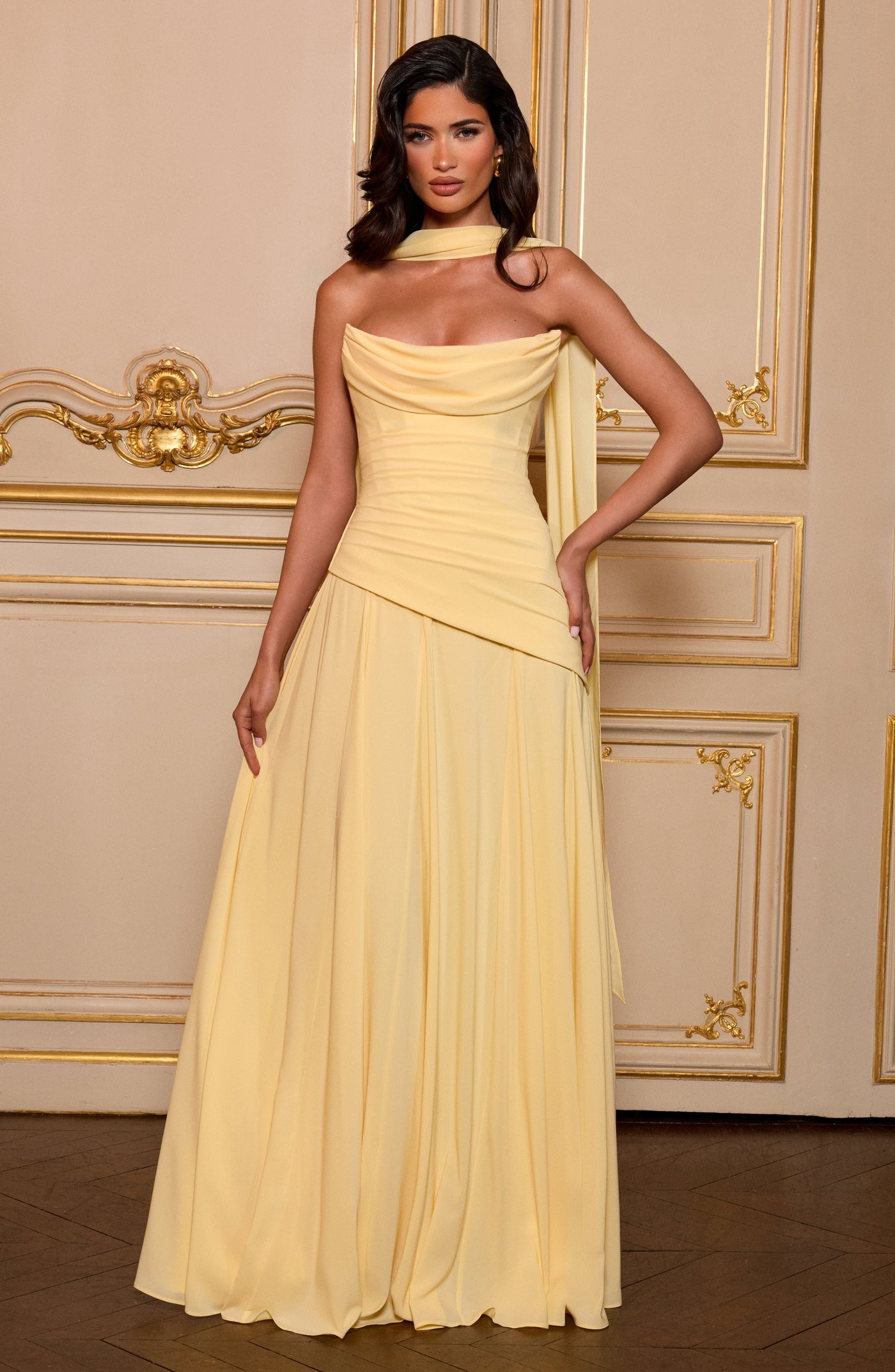 Patricia Maxi Elbise - Limon