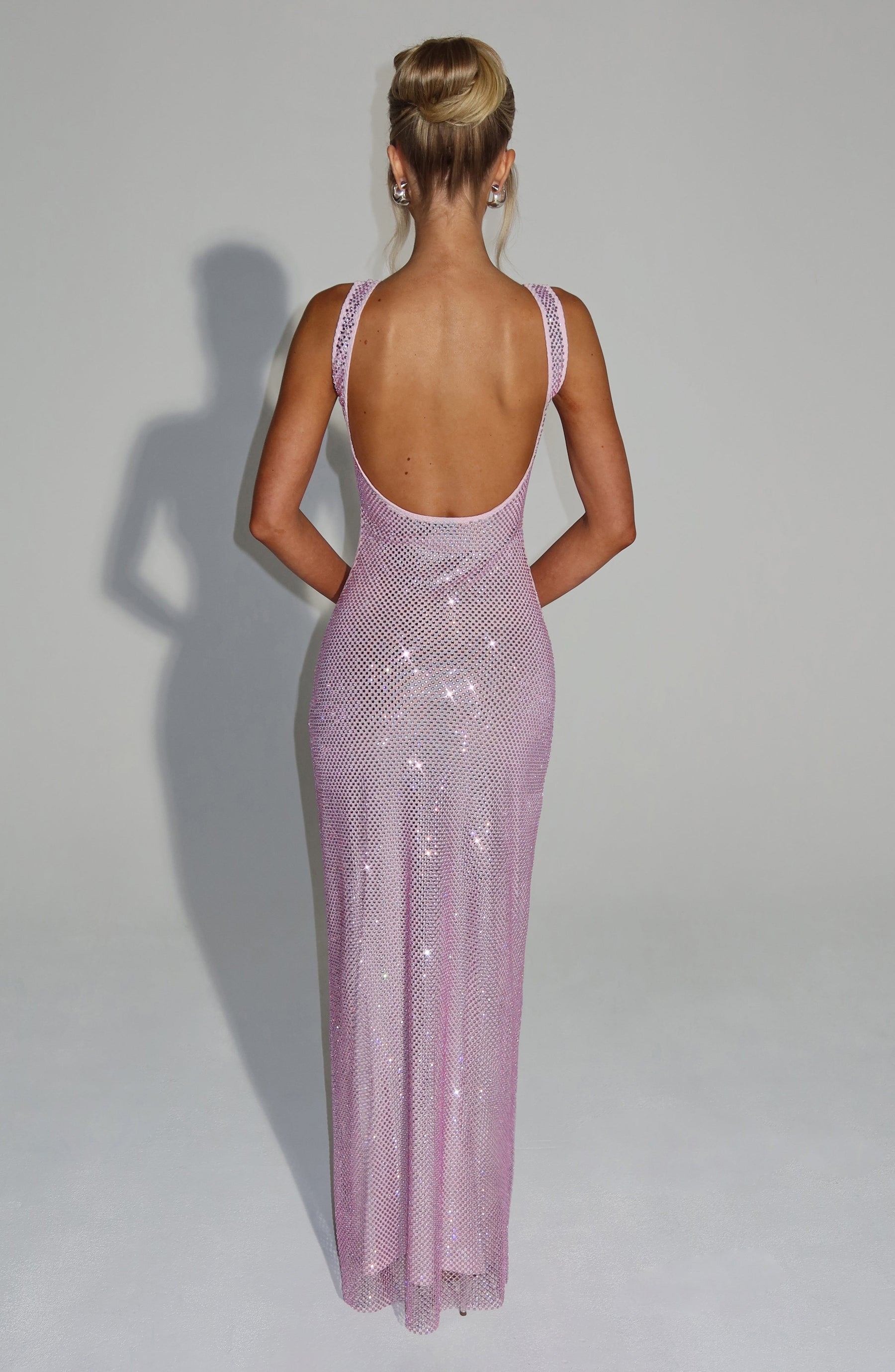 Petra Maxi Elbise - Pembe