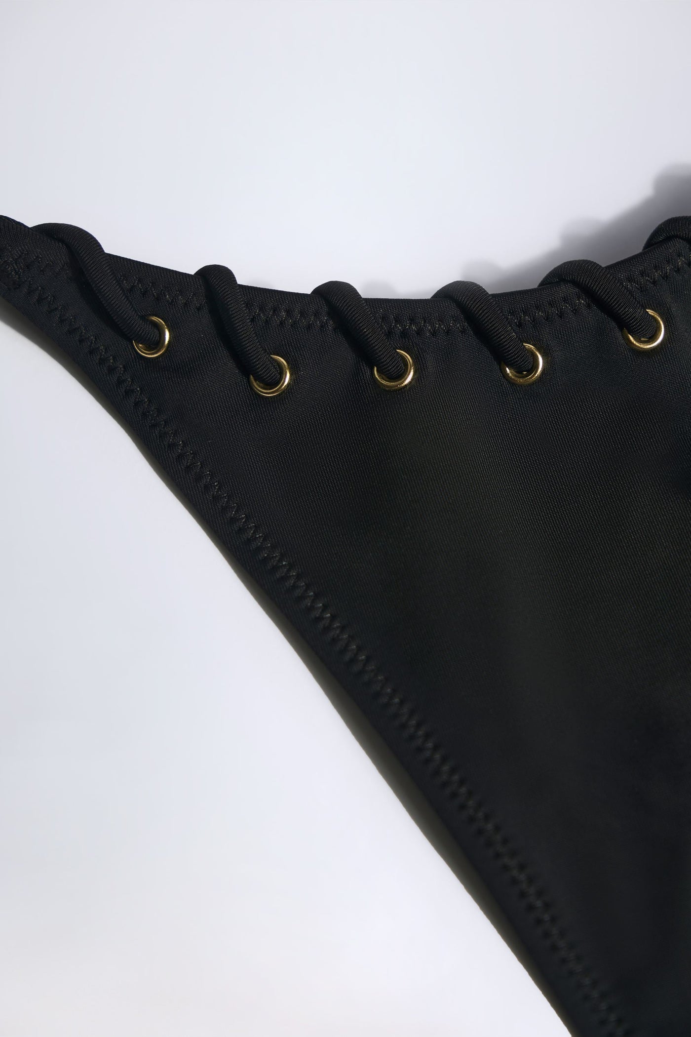 Siyah Renkli İpli Tanga Bikini Altı