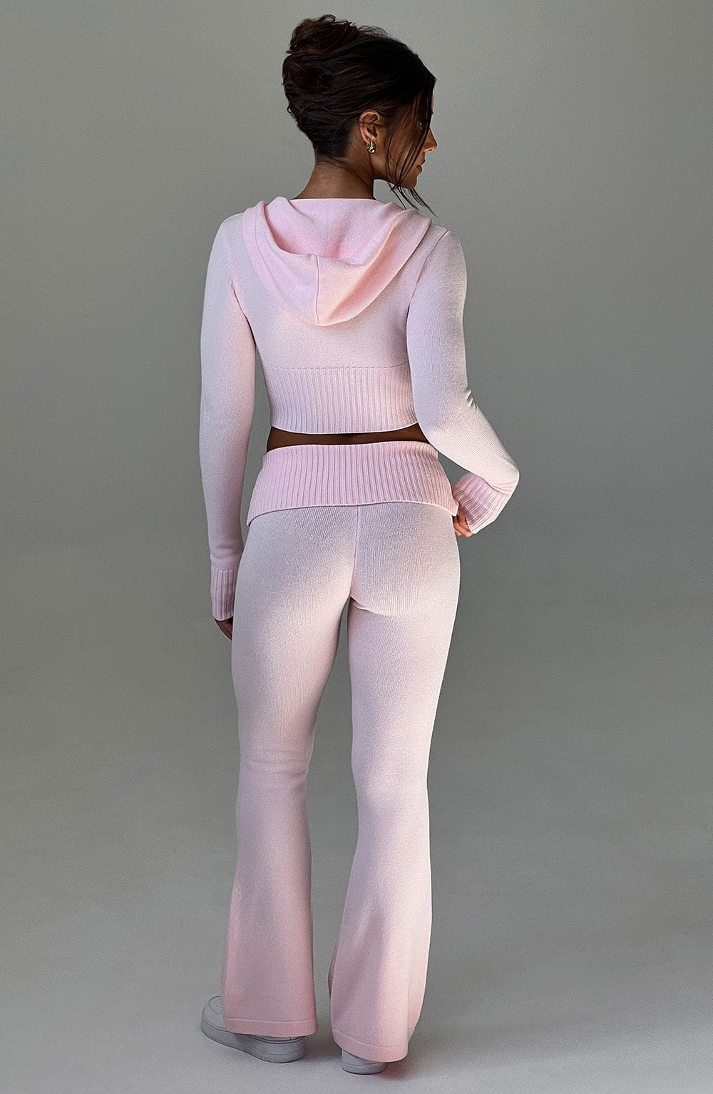 Portia Örme Pantolon - Pembe