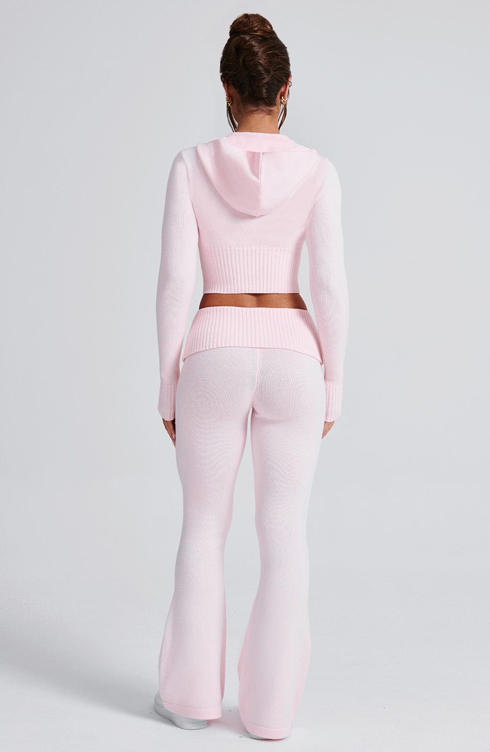 Portia Örme Pantolon - Pembe