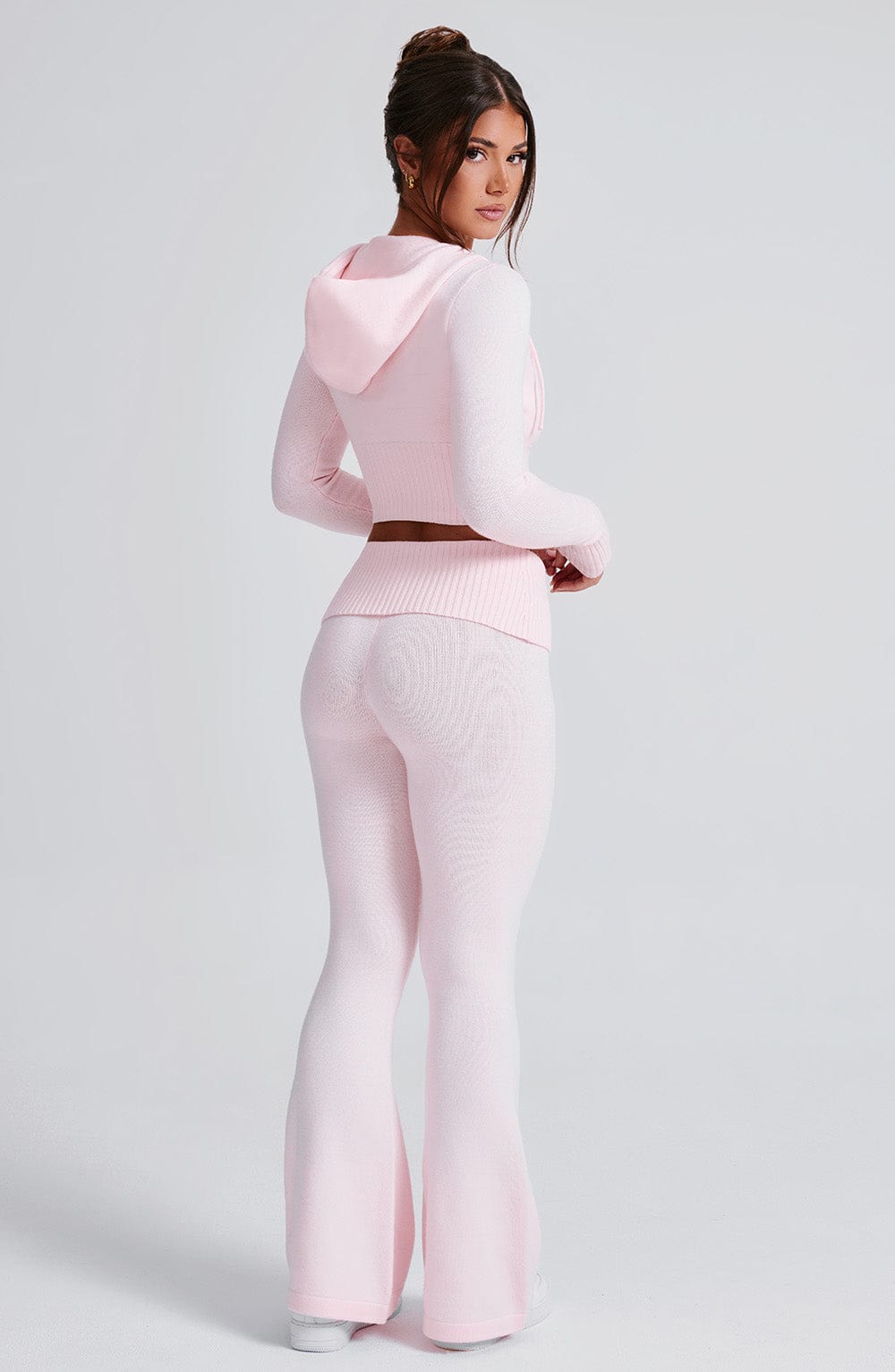 Portia Örme Pantolon - Pembe