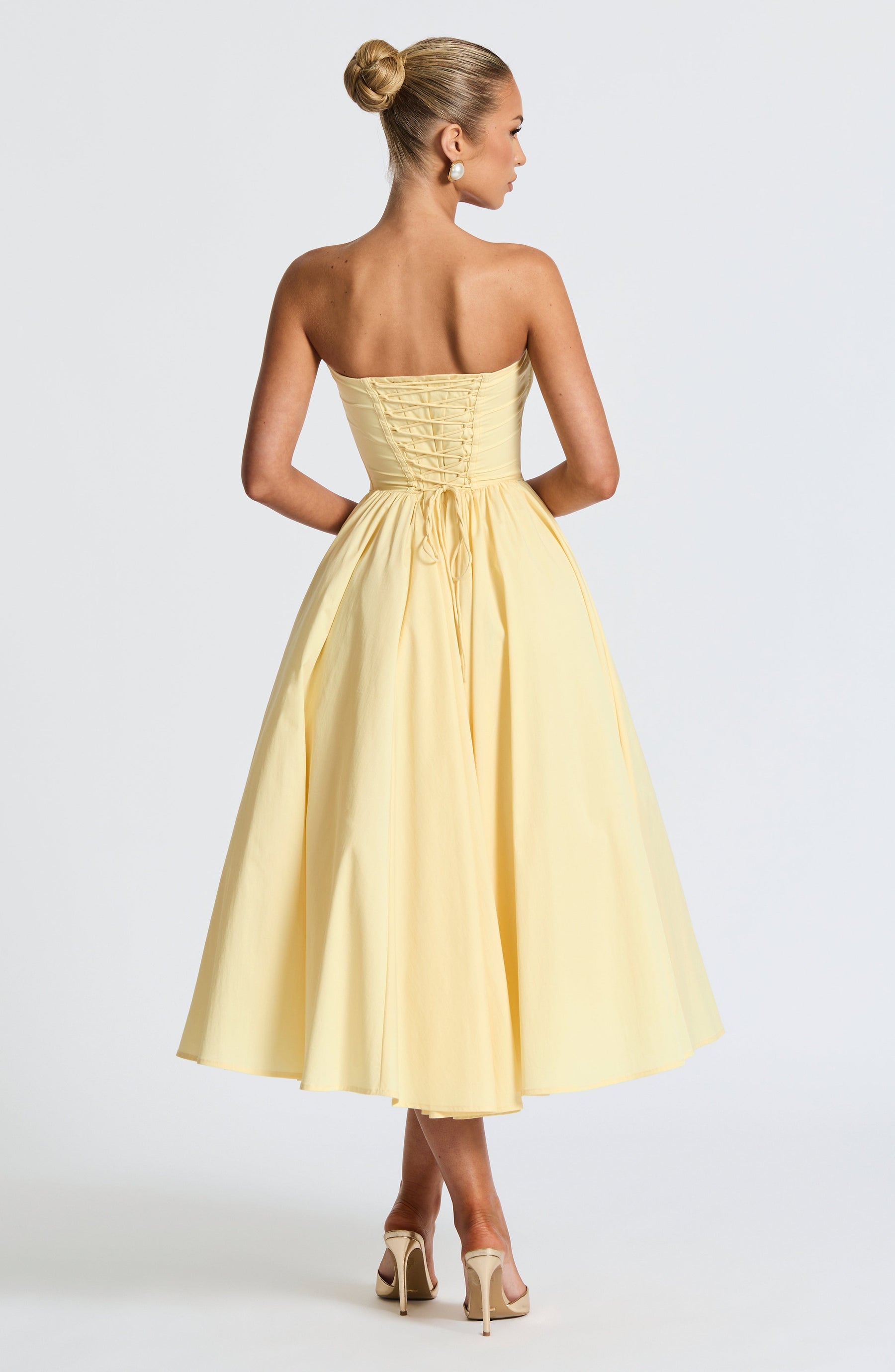 Prim Midi Elbise - Limon