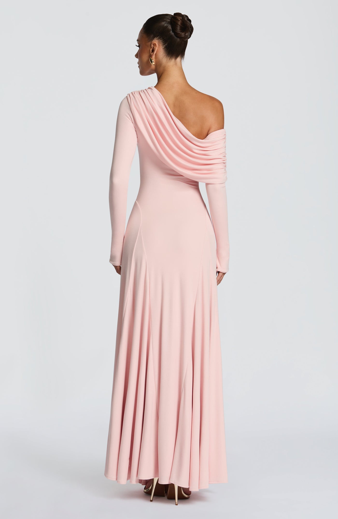 Rafaela Maxi Elbise - Açık Pembe