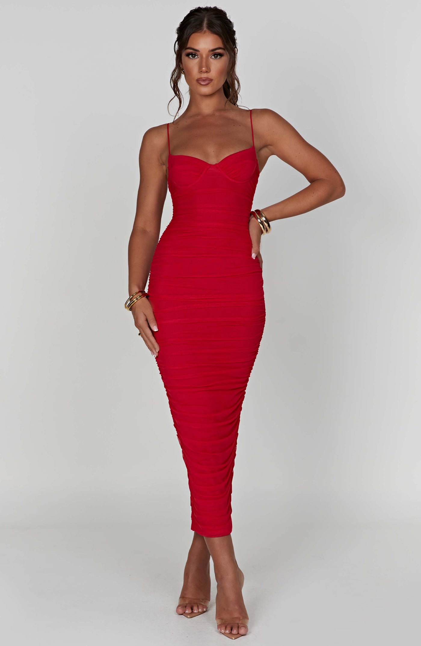 Rochelle Maxi Elbise - Kırmızı