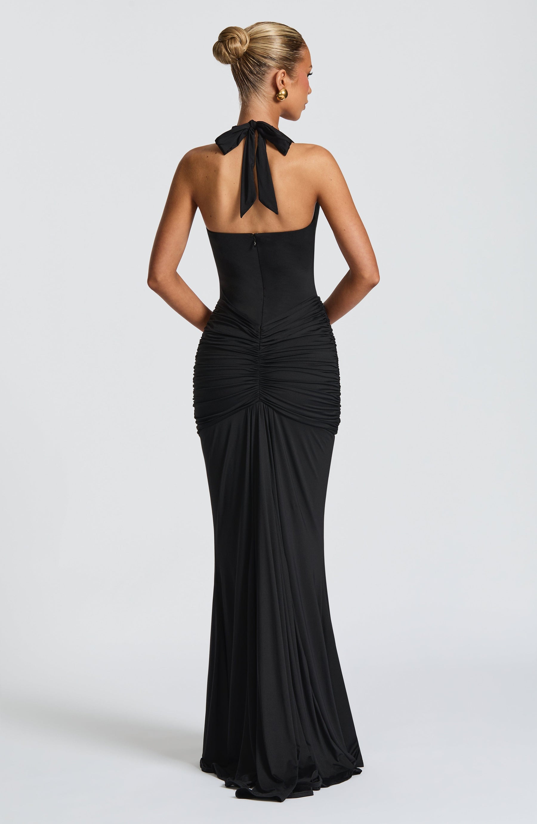 Rosetta Maxi Elbise - Siyah