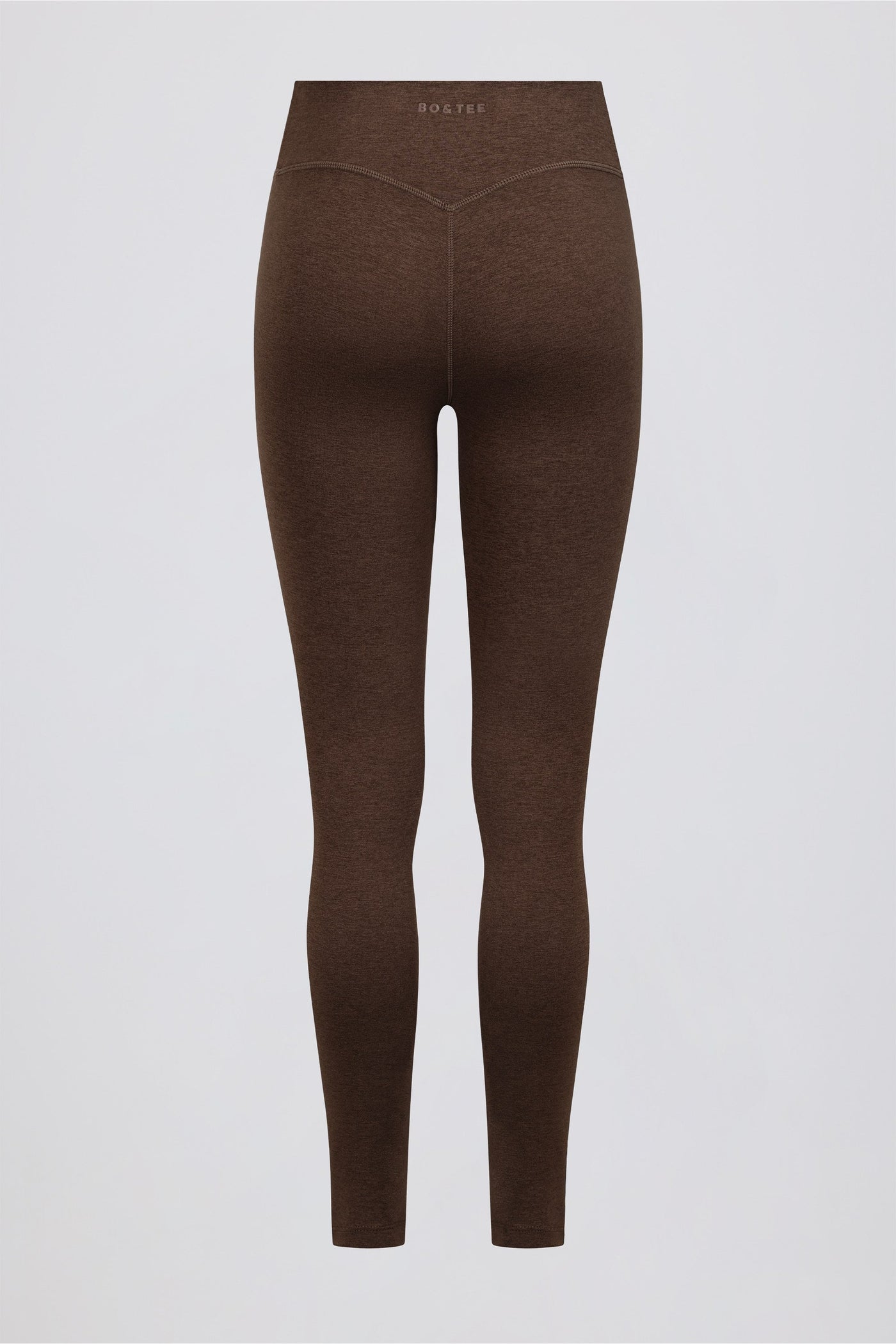 Pecan Marl Renginde, Fırçalanmış Jarse Kumaştan, Büzgülü, Orta Bel Tayt.