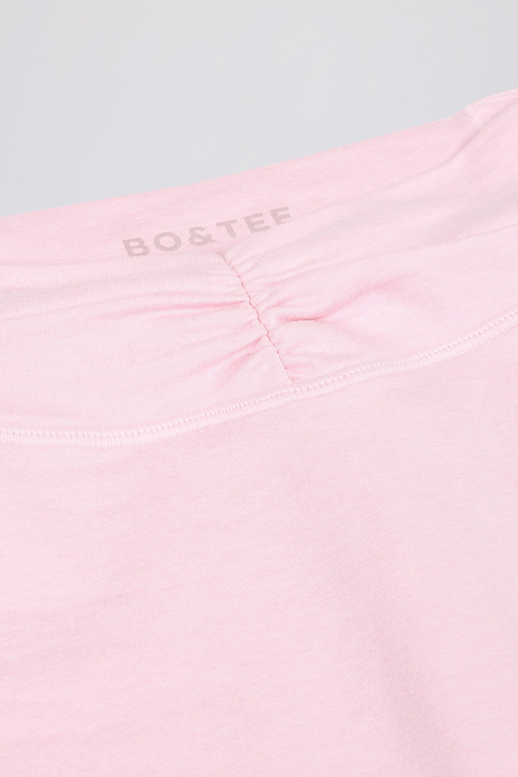 Soluk Pembe Marl Dantelli Mini Şort