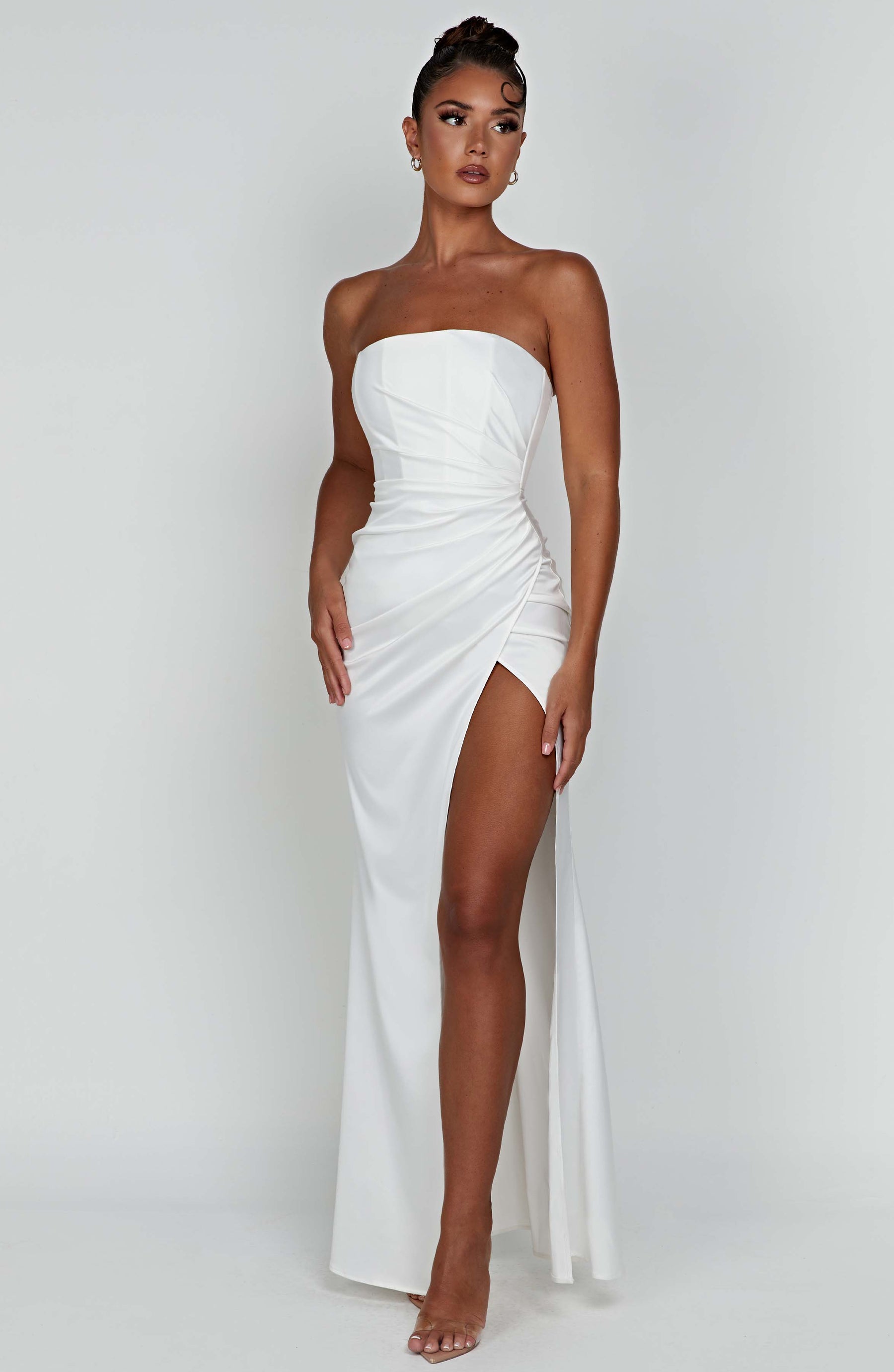 Safiya Maxi Elbise - Fildişi
