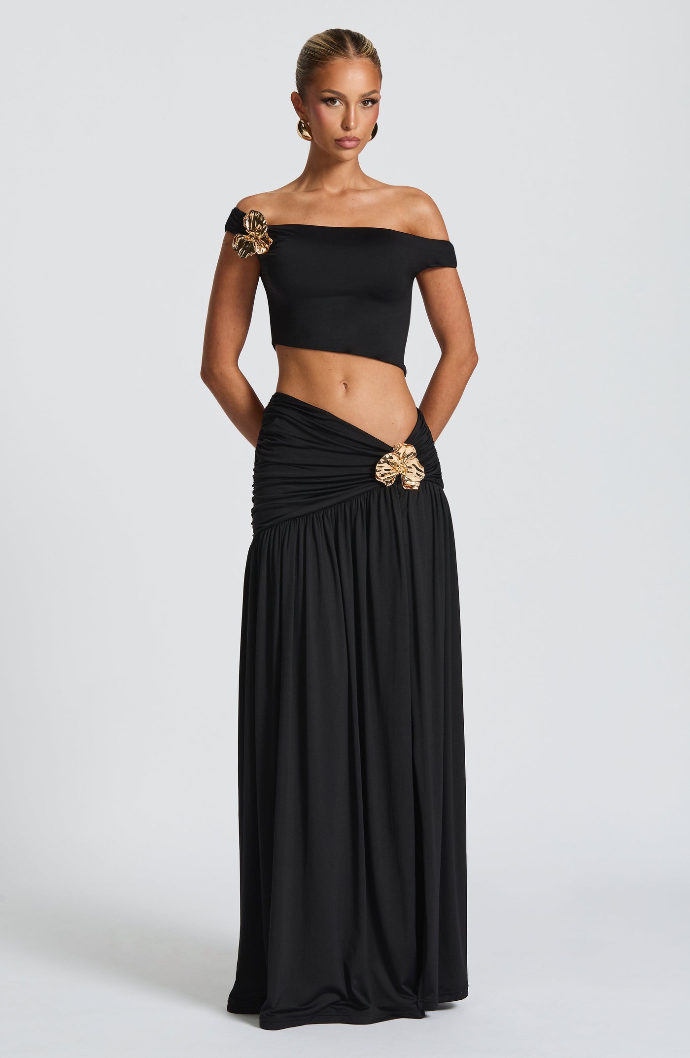 Saira Maxi Etek - Siyah