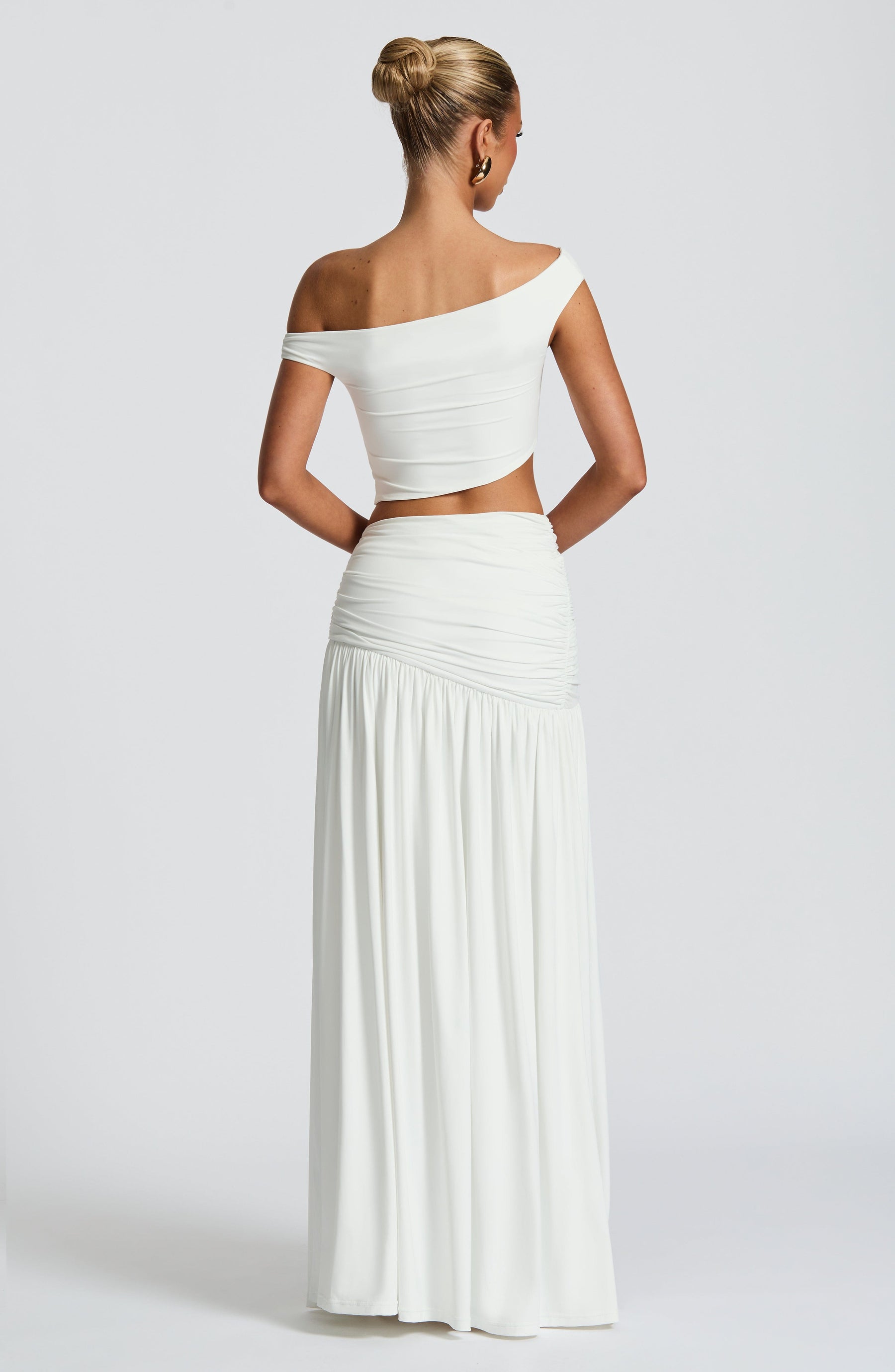 Saira Maxi Etek - Beyaz