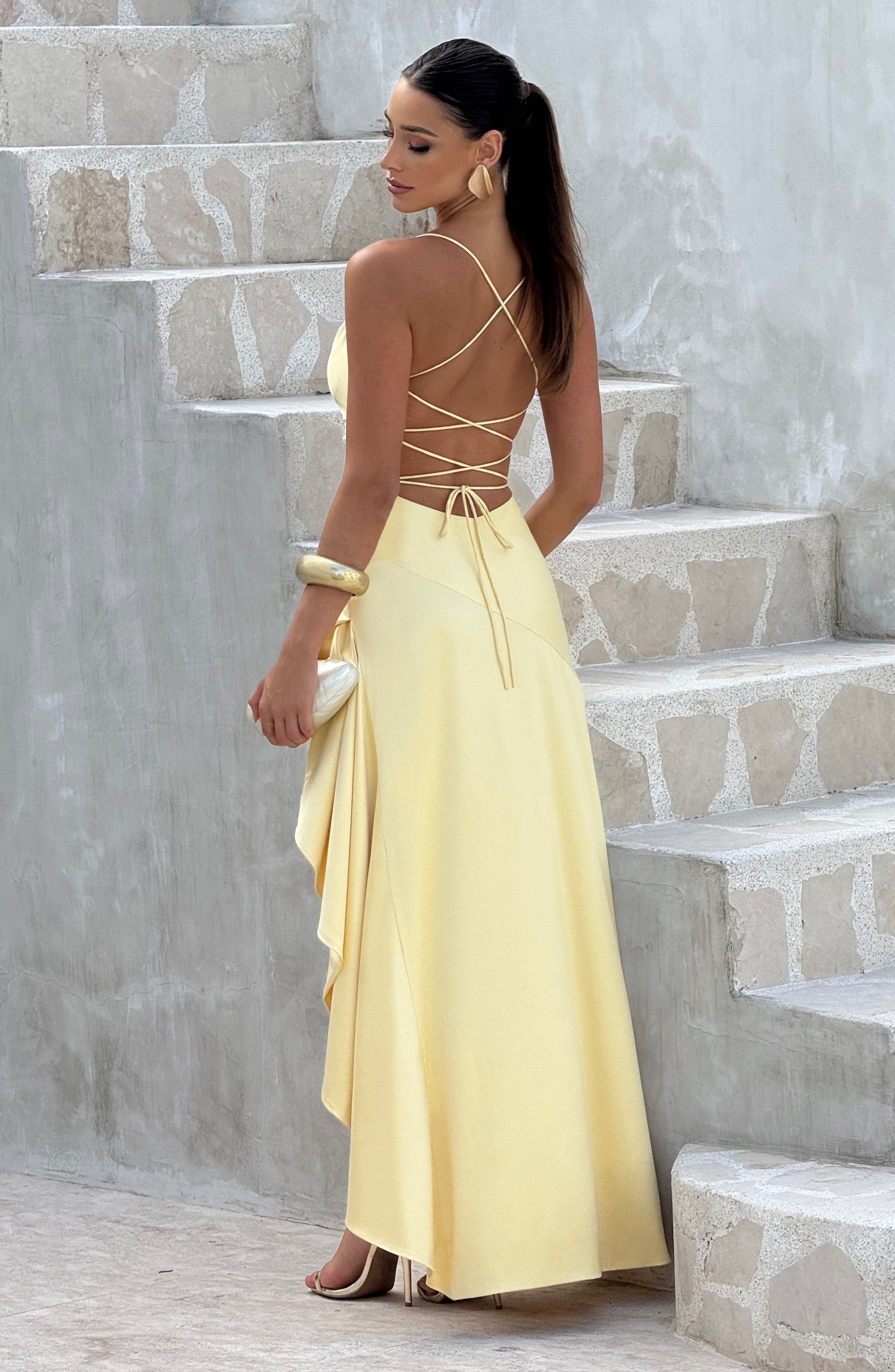 Samira Maxi Elbise - Limon