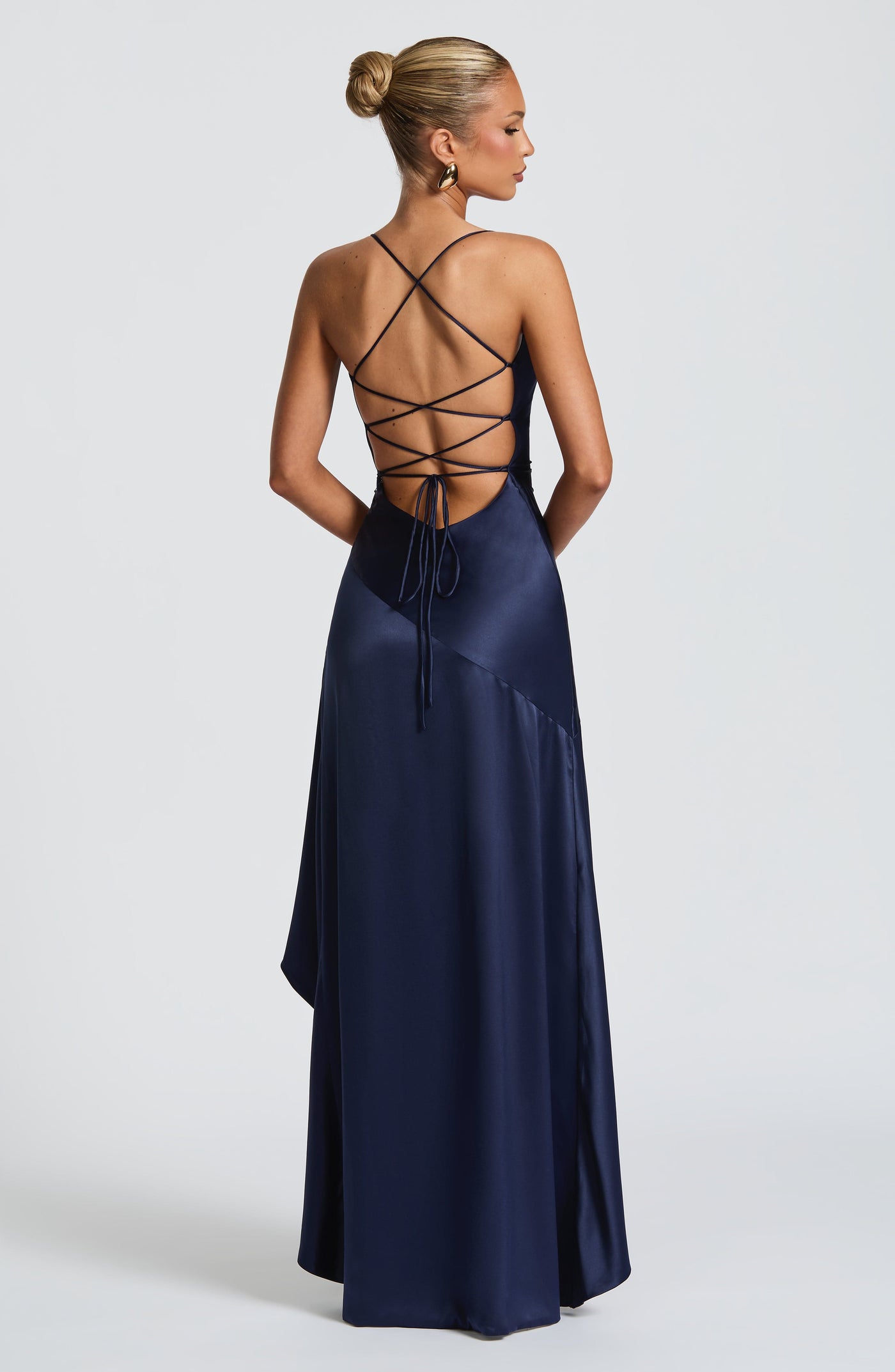 Samira Maxi Elbise - Lacivert