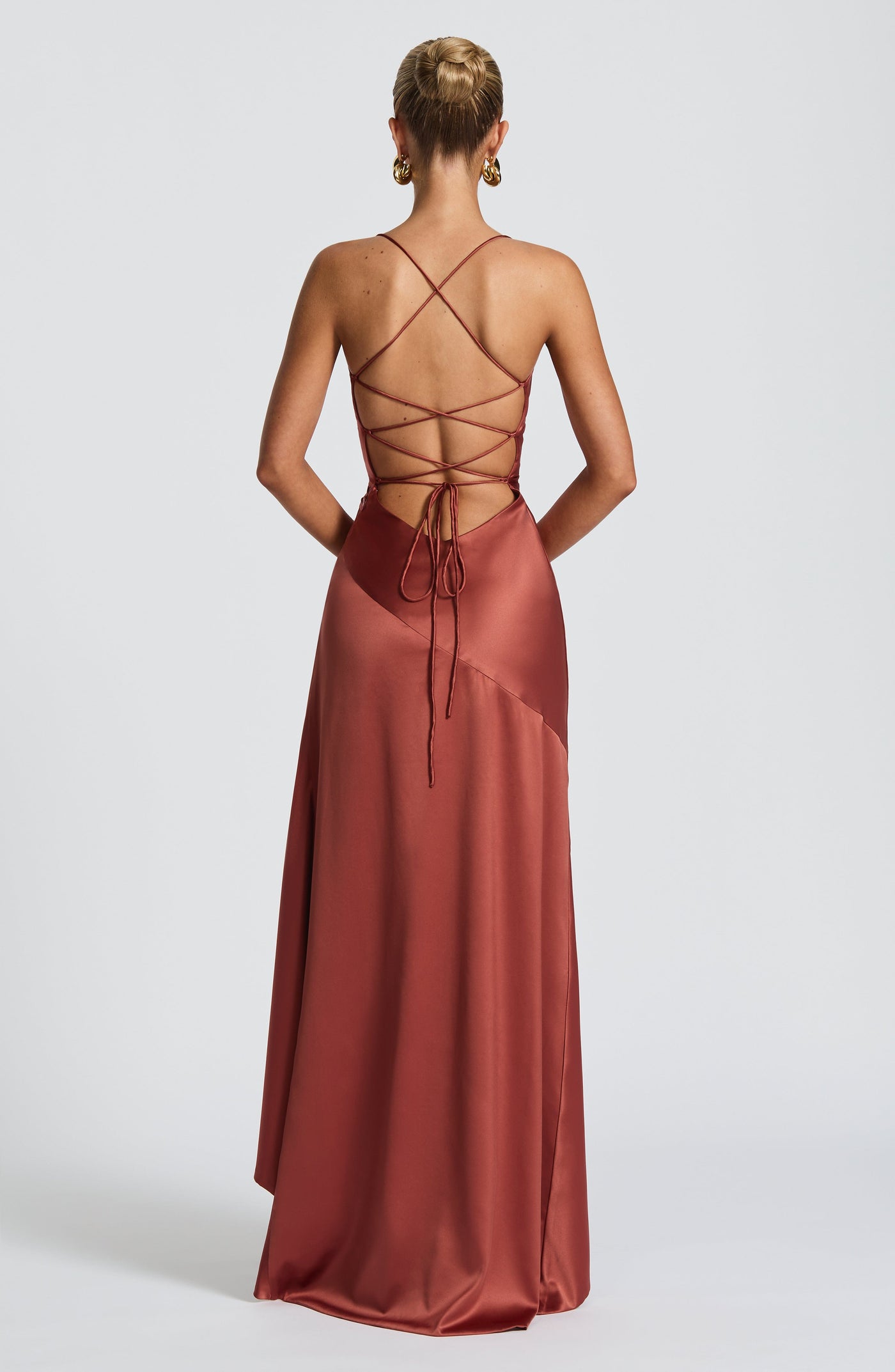 Samira Maxi Elbise - Pas Rengi