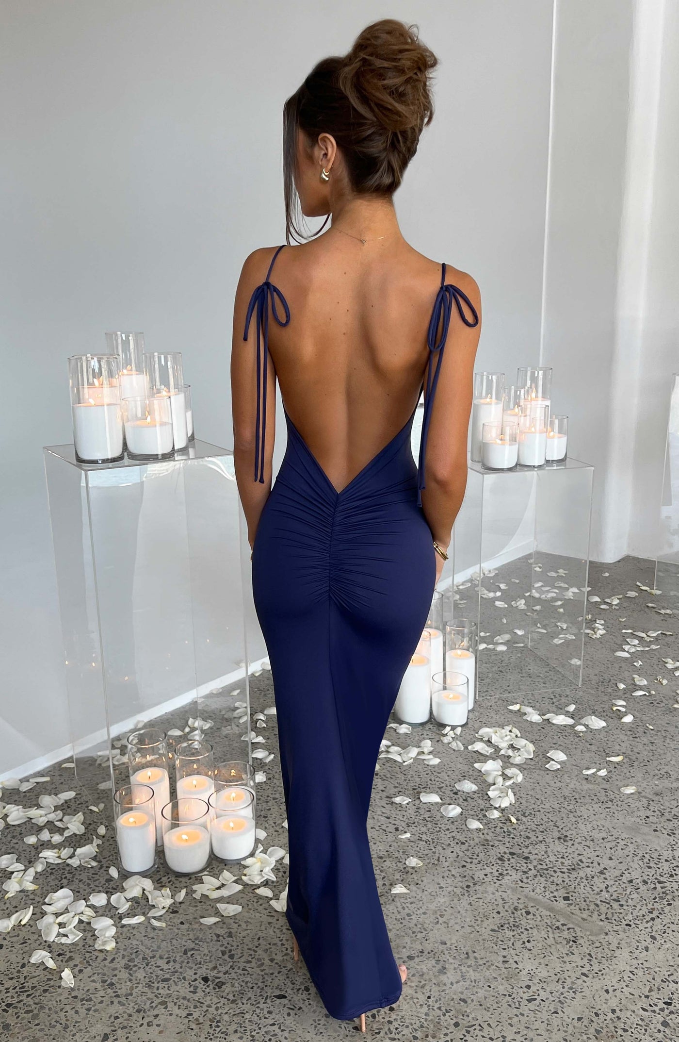 Sanya Maxi Elbise - Lacivert